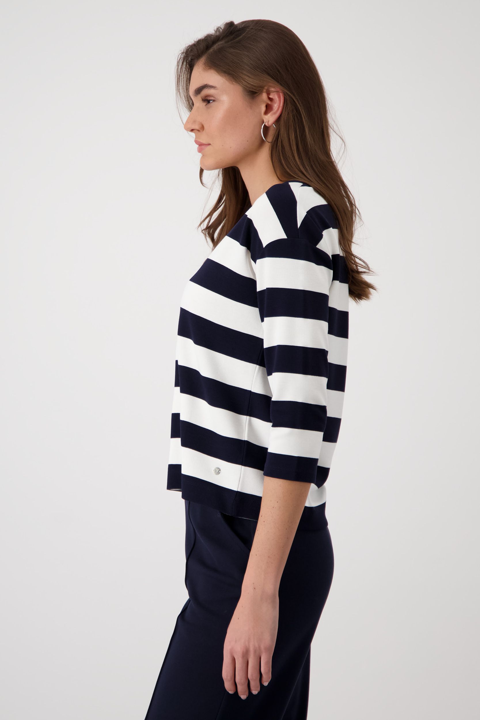 Monari |  Monari Shirt  | 36 | deep ocean ringel