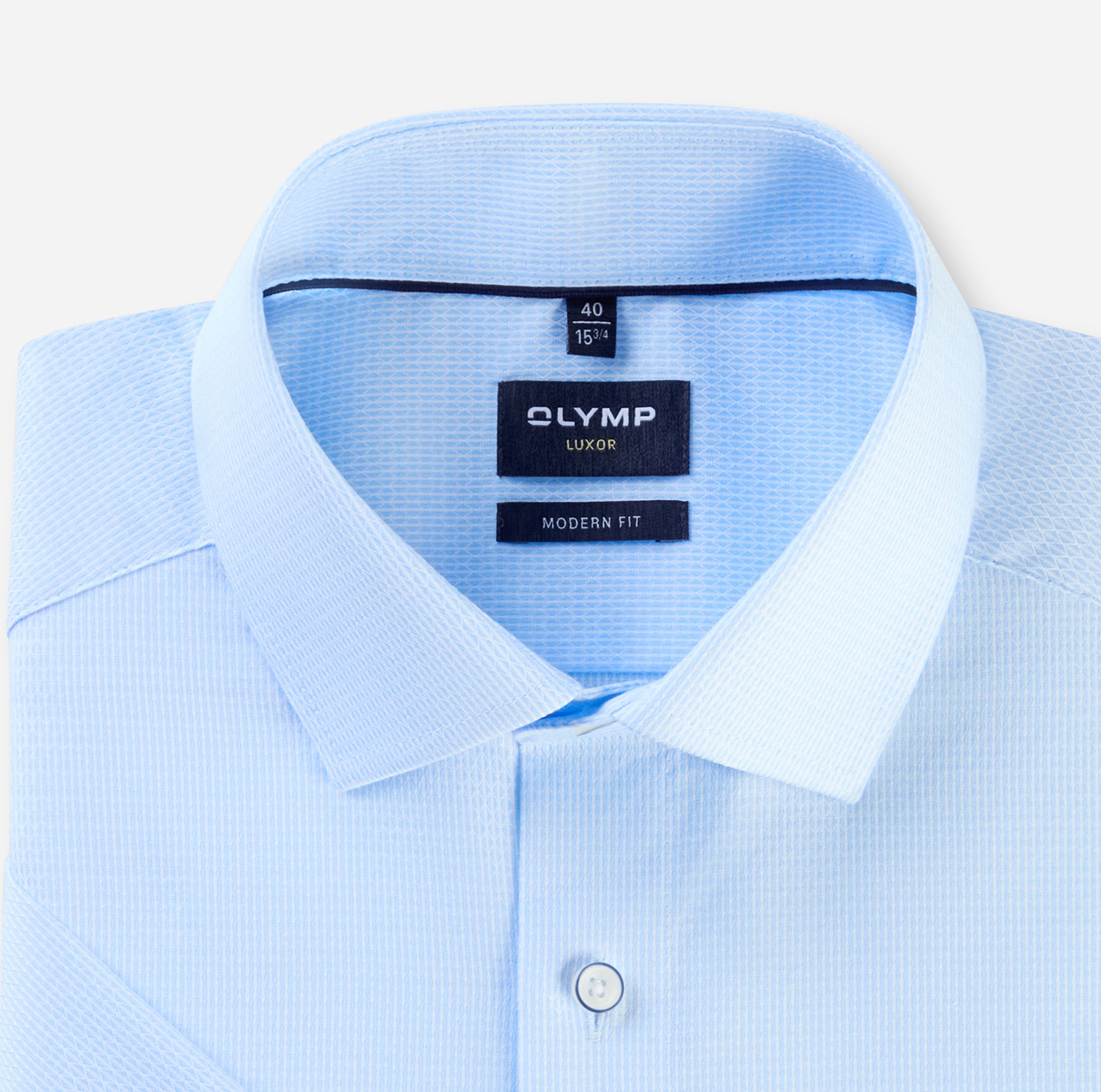 Olymp |  Olymp Hemd Modern Fit  | 43 | bleu