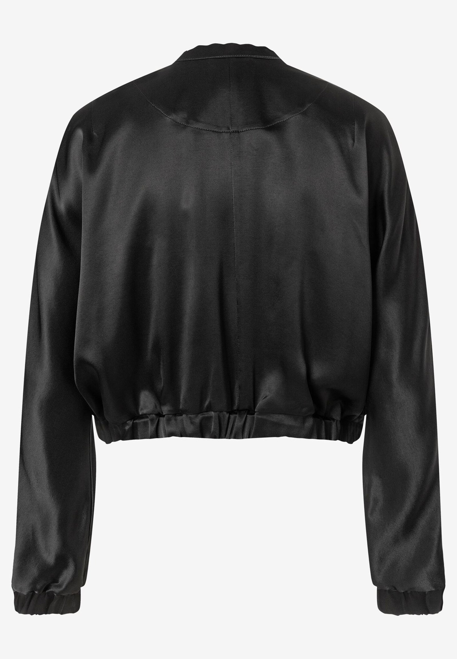 More & More |  More & More Satin-Blouson  | 38 | schwarz