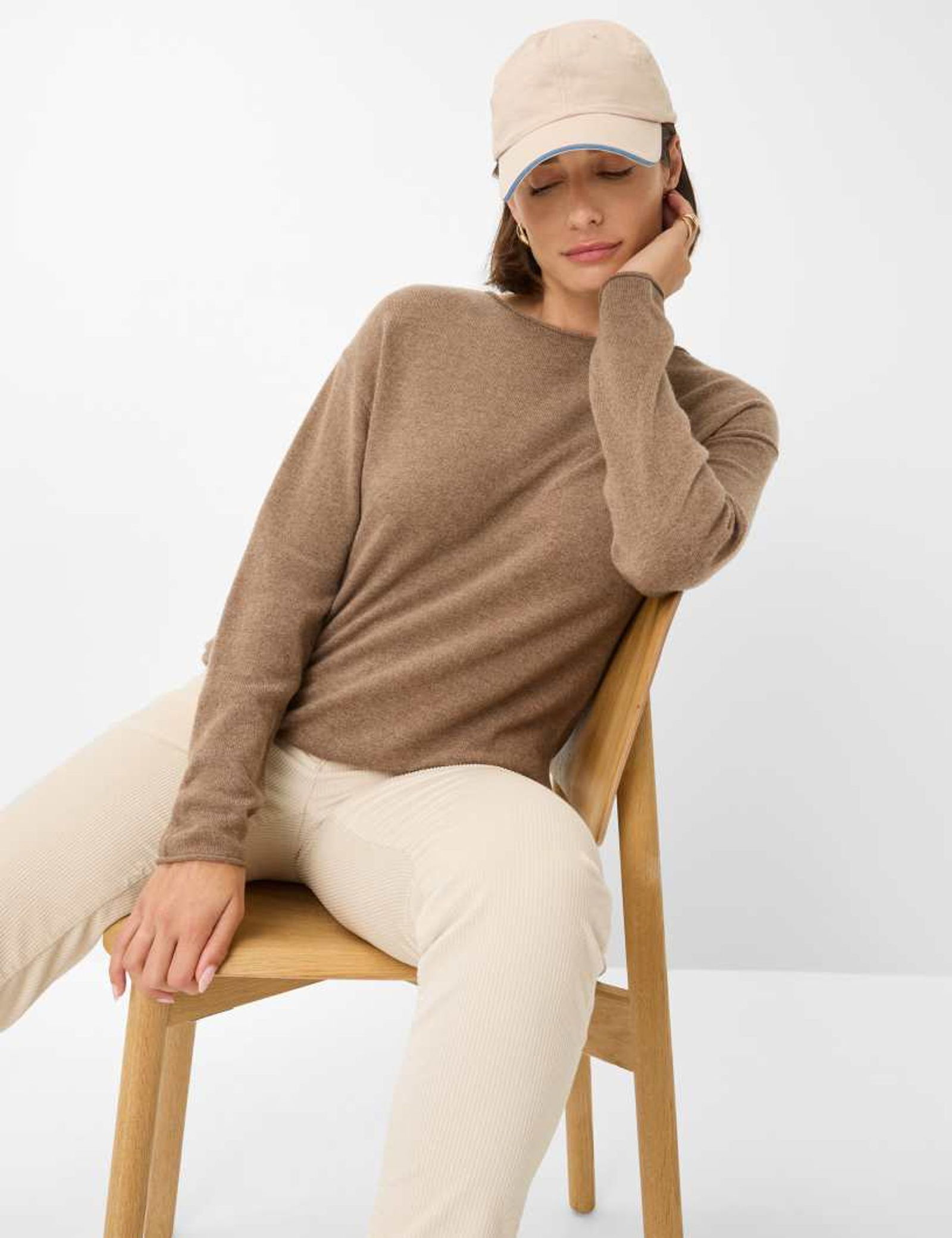 Brax | Brax Kaschmir-Pullover | 40 | nougat