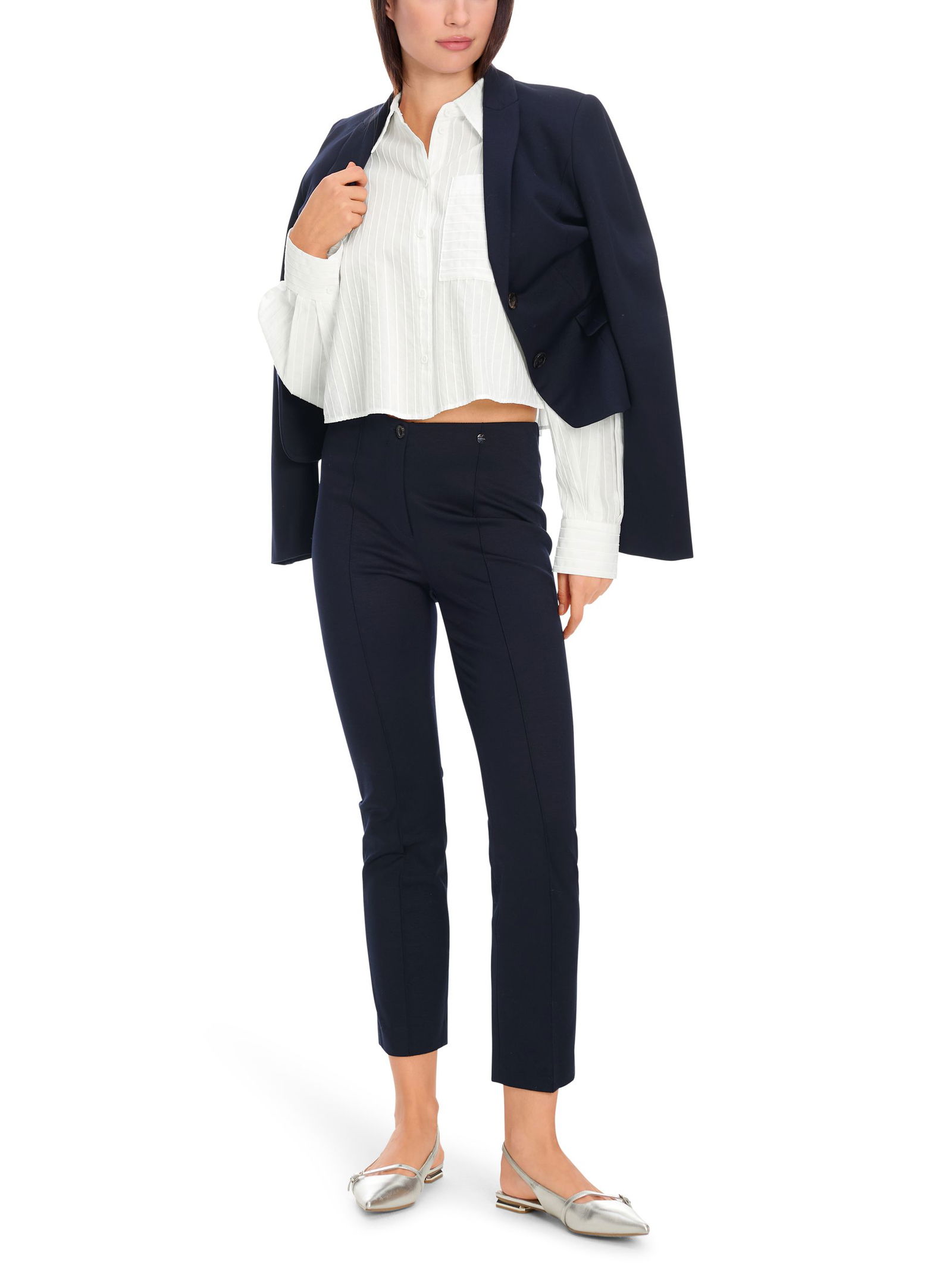 b3e6bc890cca66d68a156ed34ebfa35a Marc Cain Essentials |  Marc Cain Essentials 7/8 Hose | 36 | midnight blue