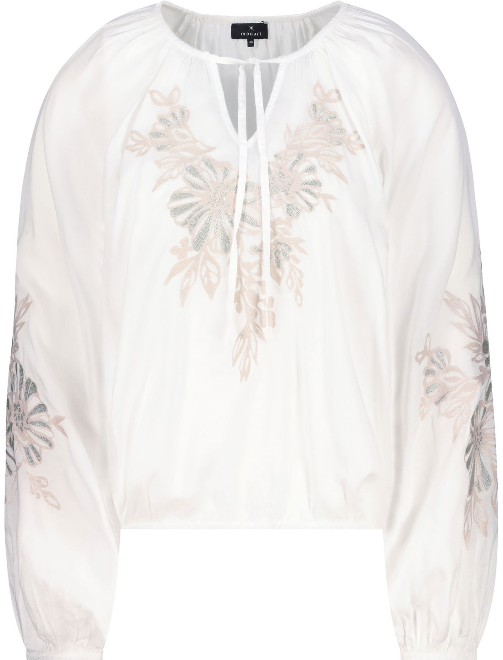 Monari |  Monari Druckbluse  | 42 | off-white