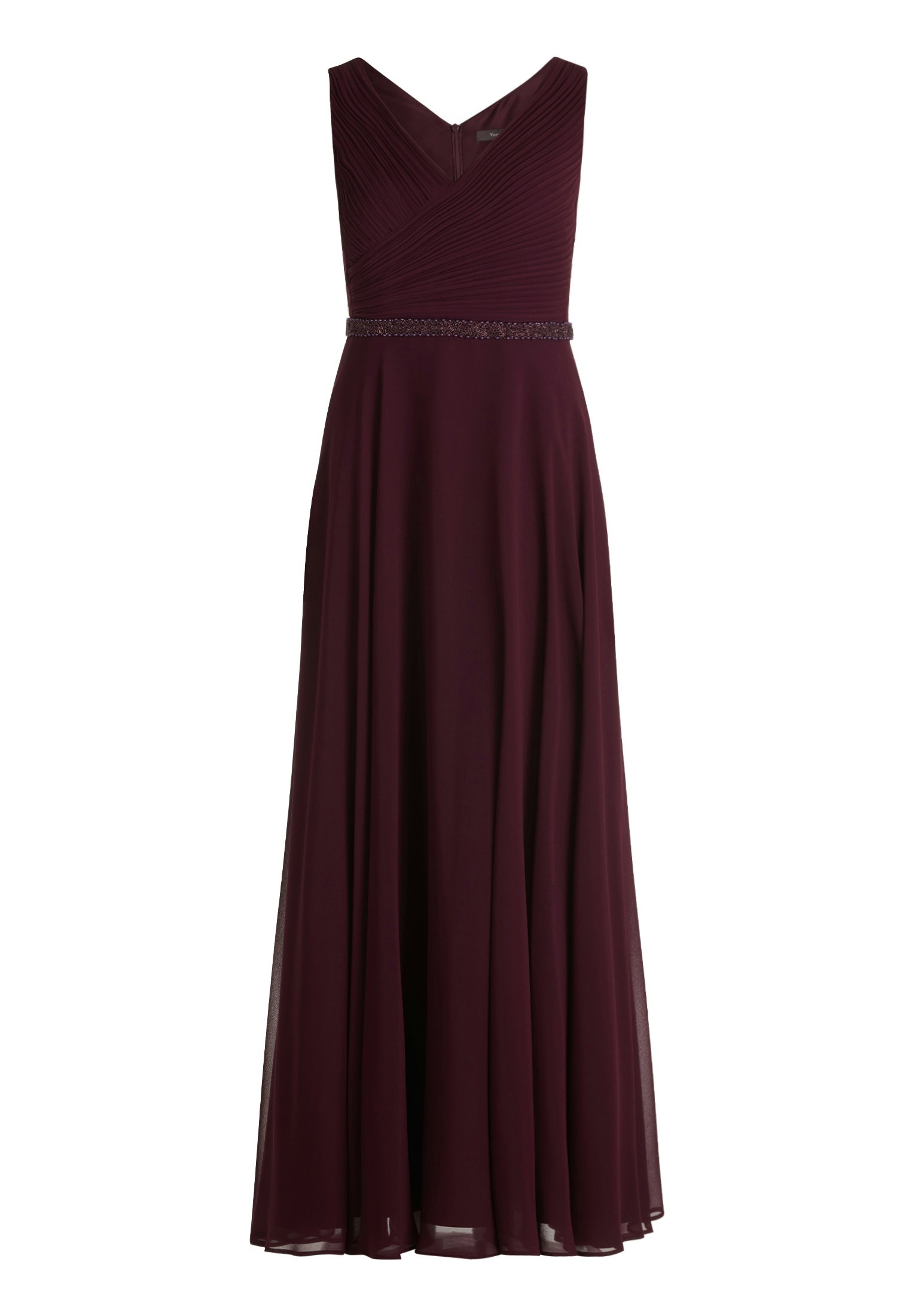 Kleid Lang ohne Arm, Strong Aubergine #1