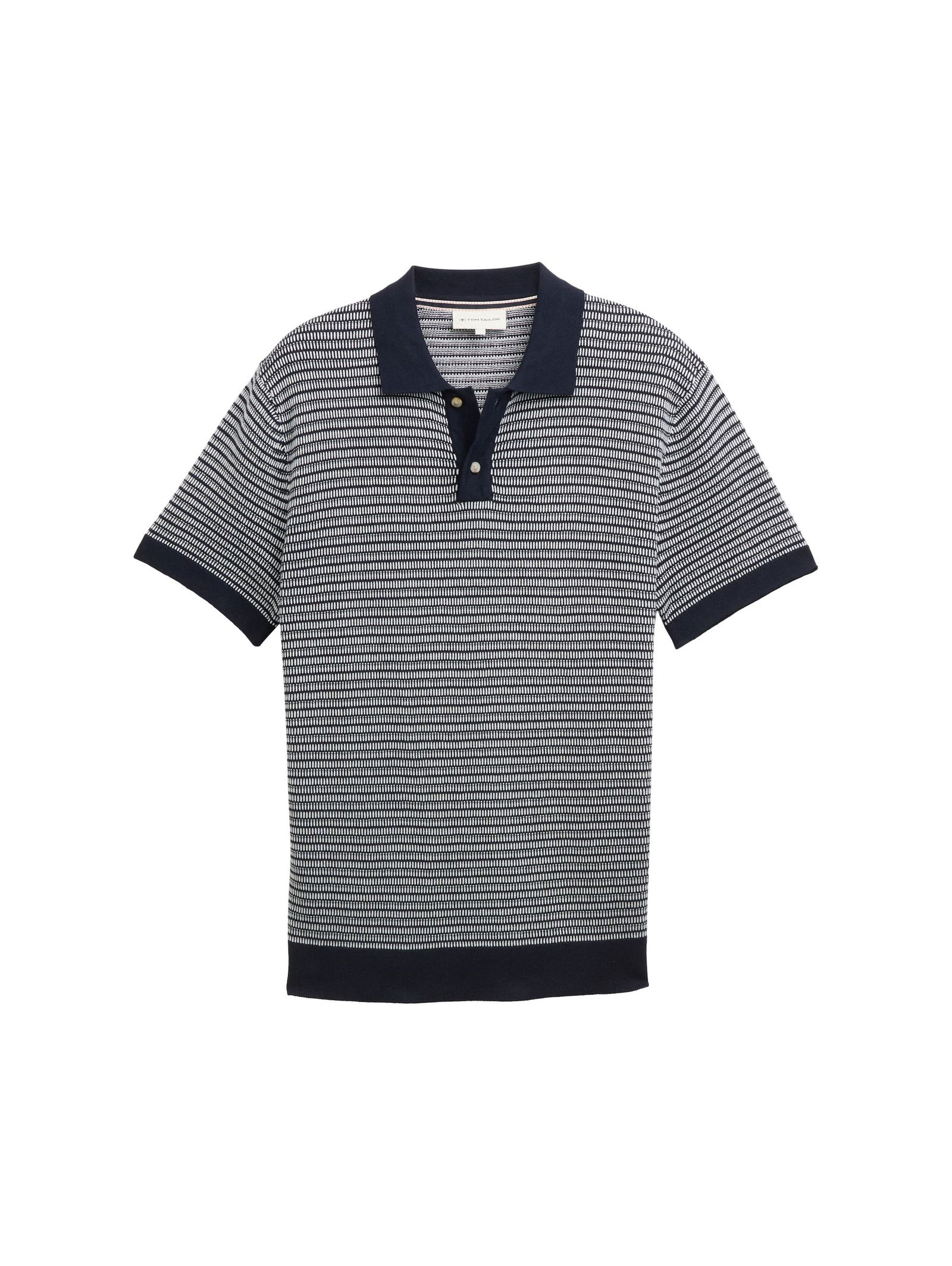 Tom Tailor |  Tom Tailor Poloshirt  | M | navy white fancy stripe