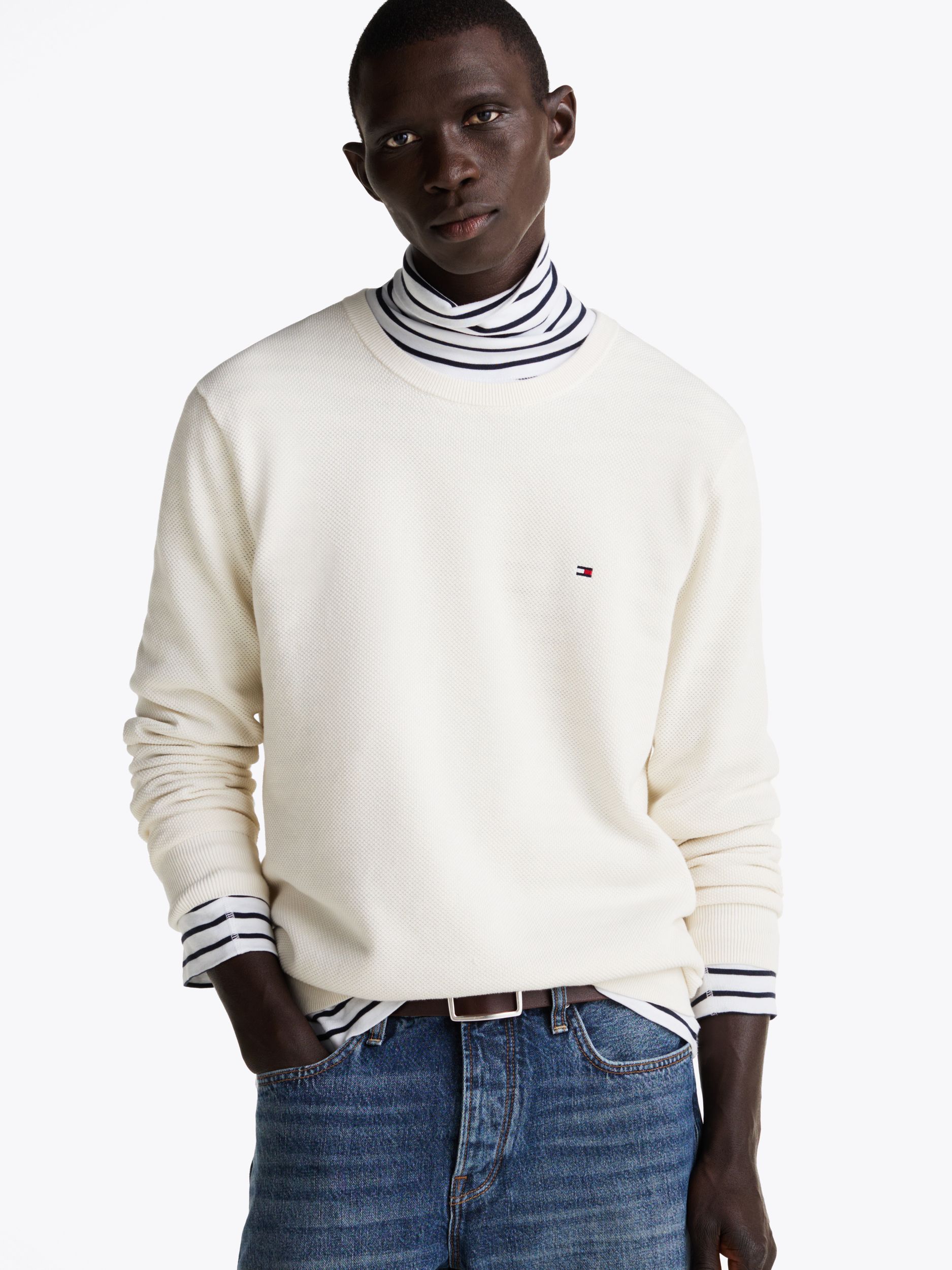 Tommy Hilfiger |  Tommy Hilfiger Pullover  | L | ivory petal
