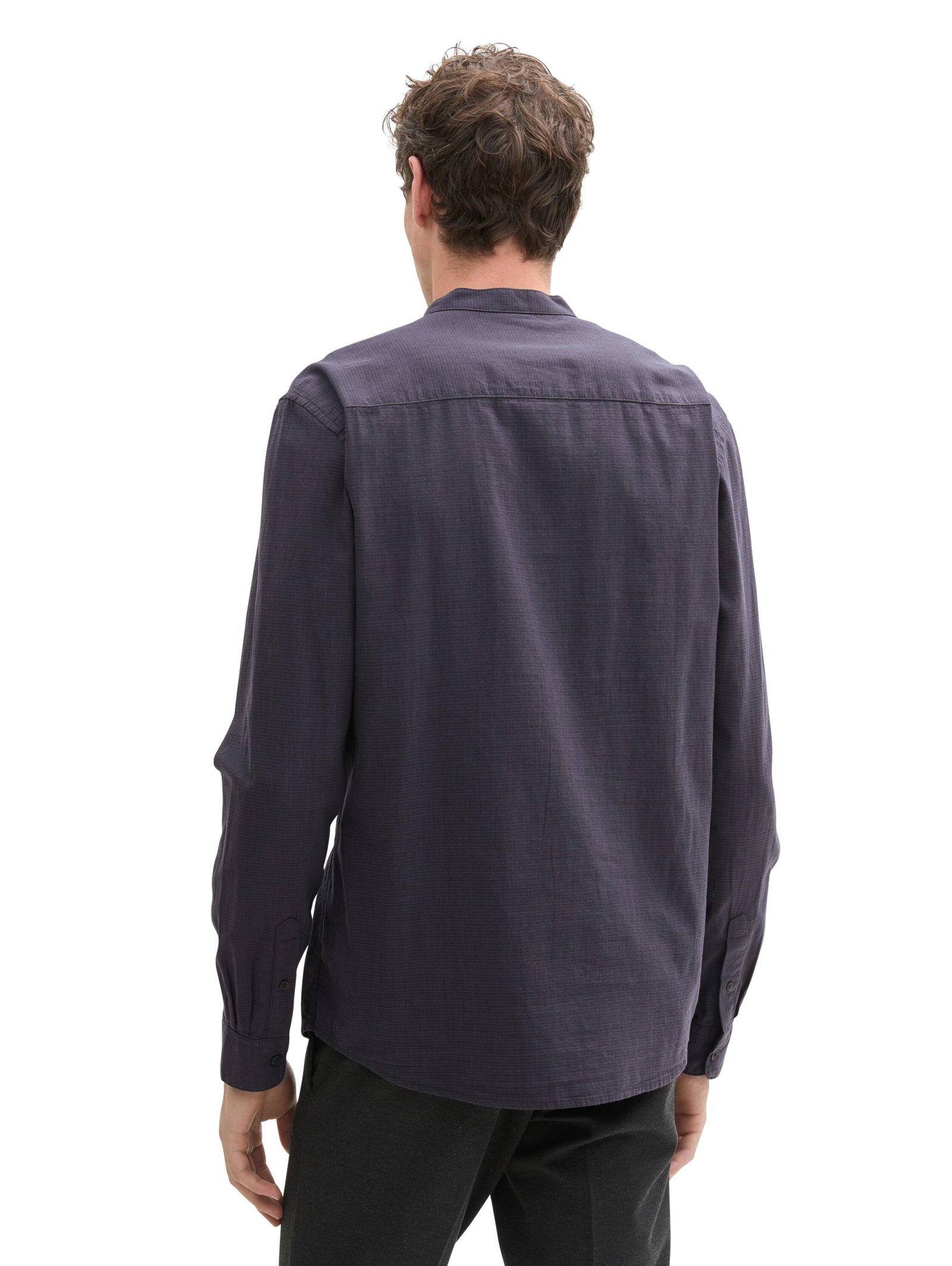 structured shirt, navy herringbone structure #4