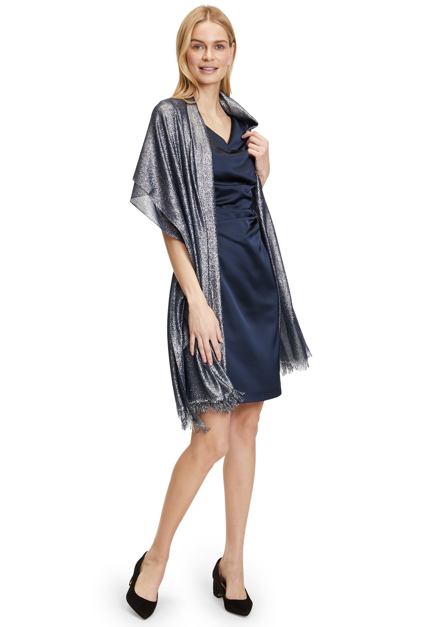 Schals, Dark Blue/Silver #2