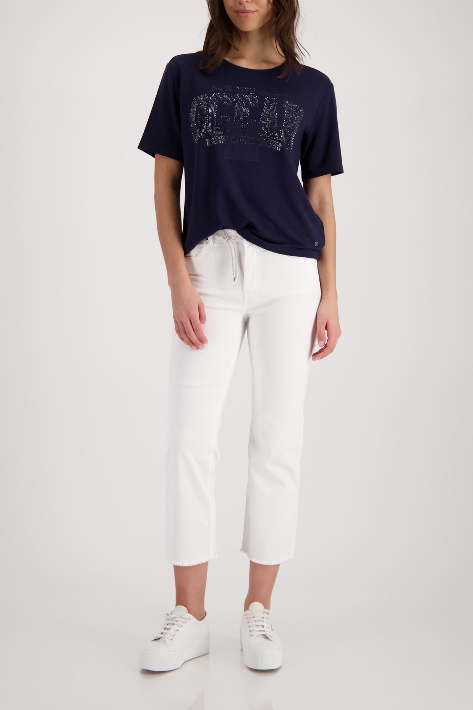 Monari |  T-Shirt, marine | 38 | marine