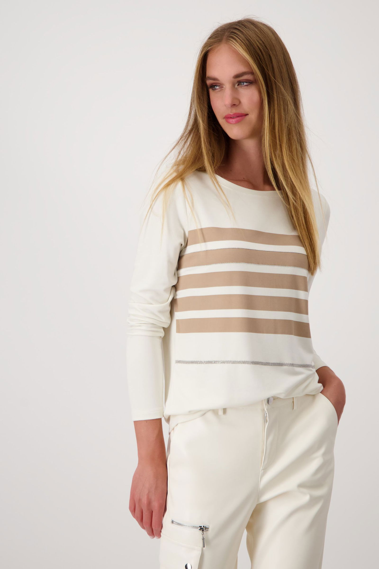 ebb05de9e714fa6c1b436a60ffe5afeb Monari | Monari Longsleeve | 46 | almond