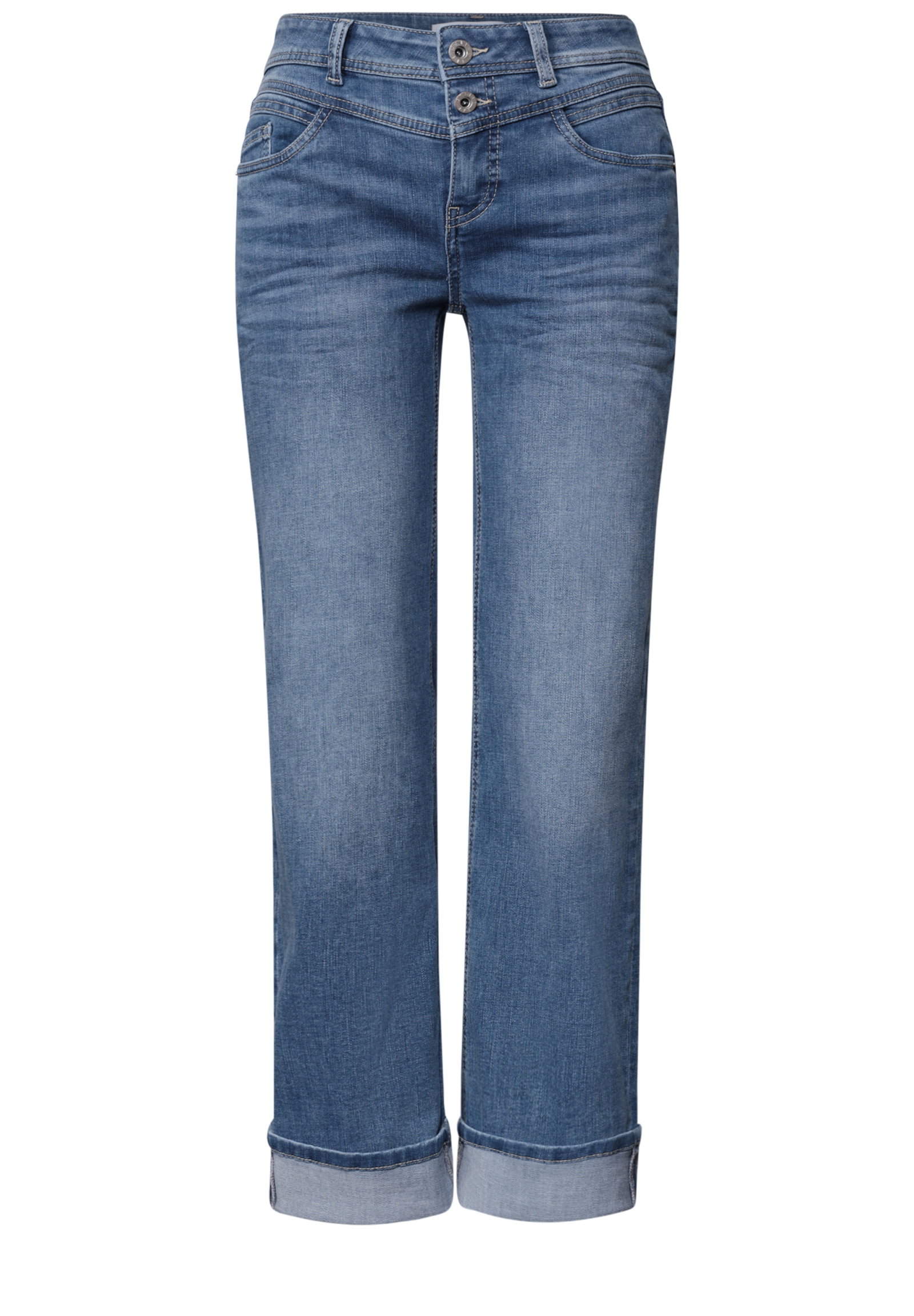 QR Style Amalia Straight Leg,m, Mid Blue Authentic washed #1