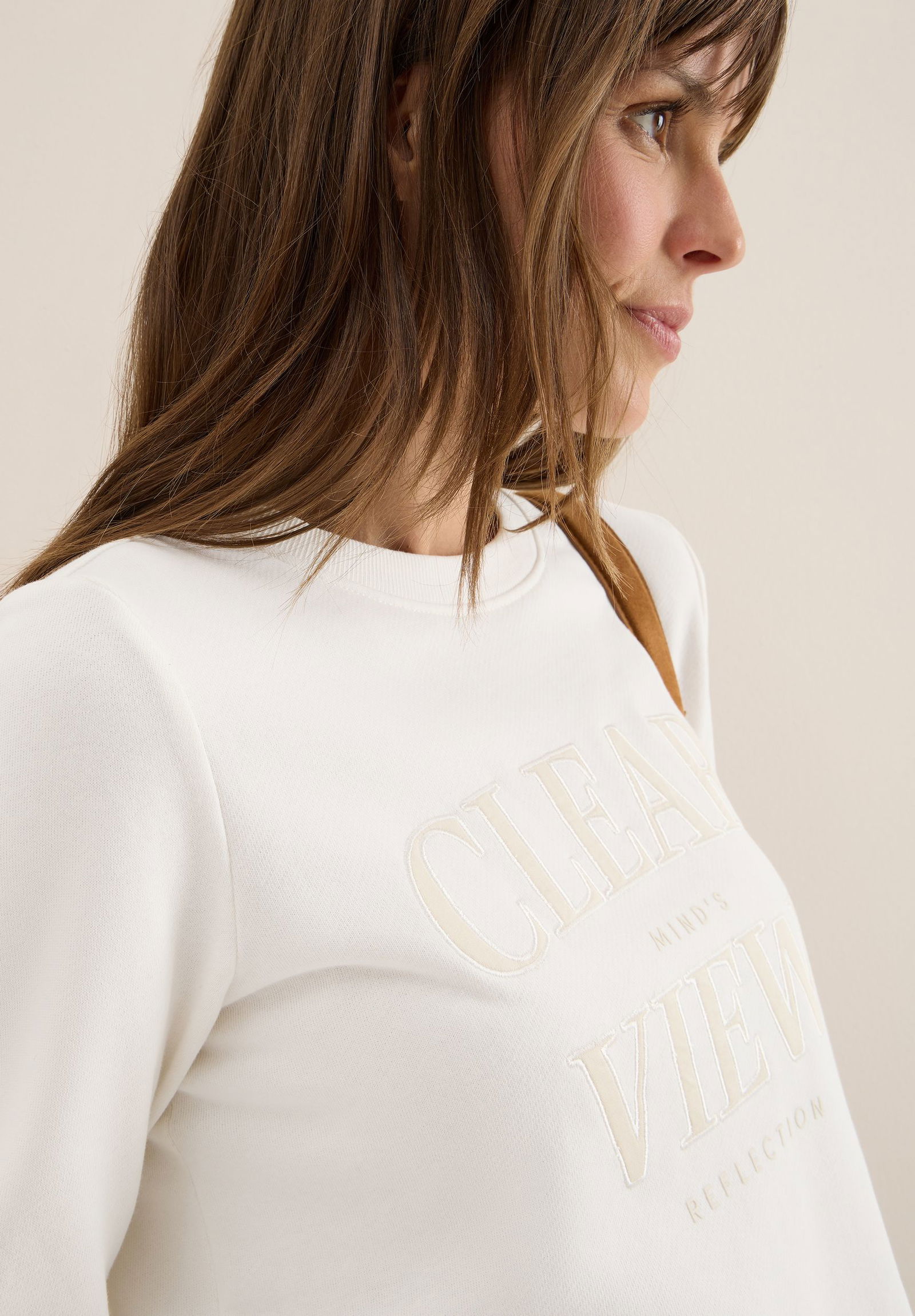 CECIL | CECIL Sweatshirt | XXL | vanilla white