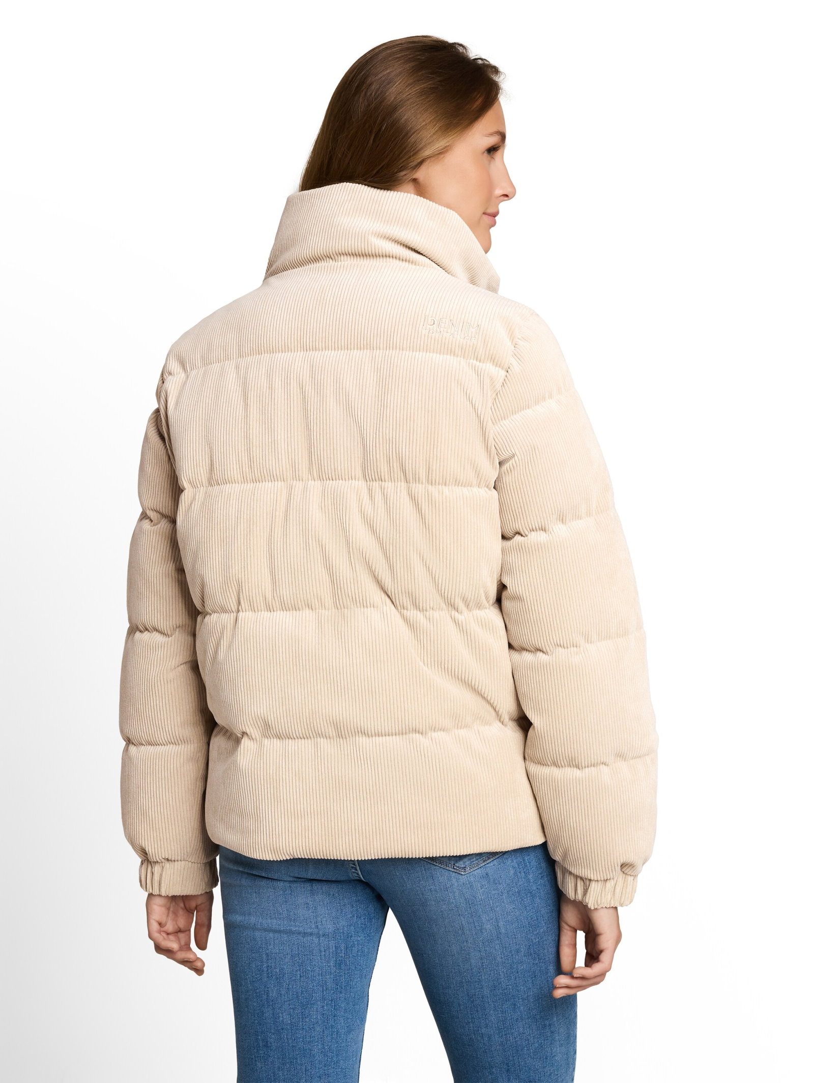 corduroy puffer jacket, Cashew Beige #7