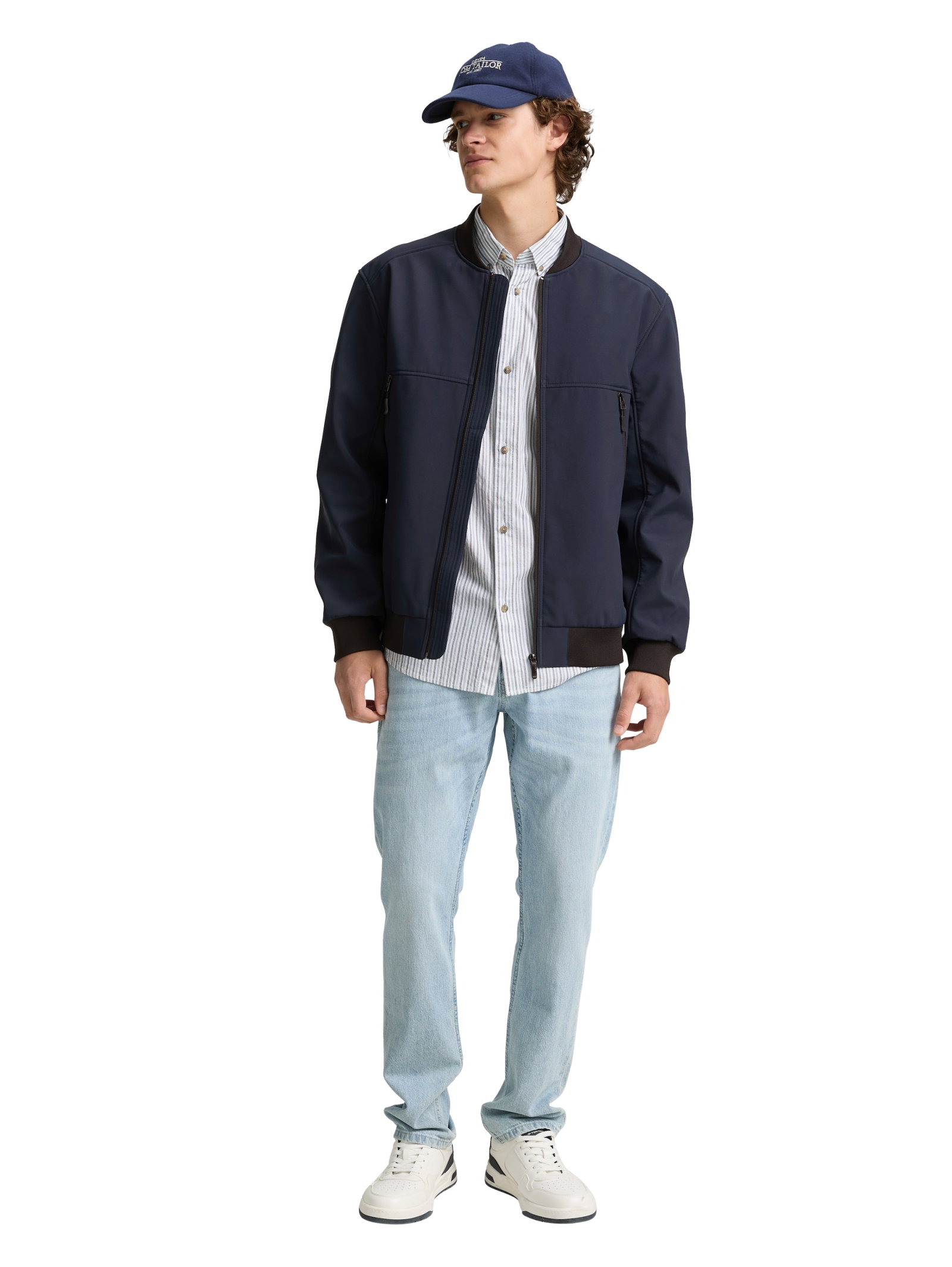 softshell bomber jacket, sky captain blue #3