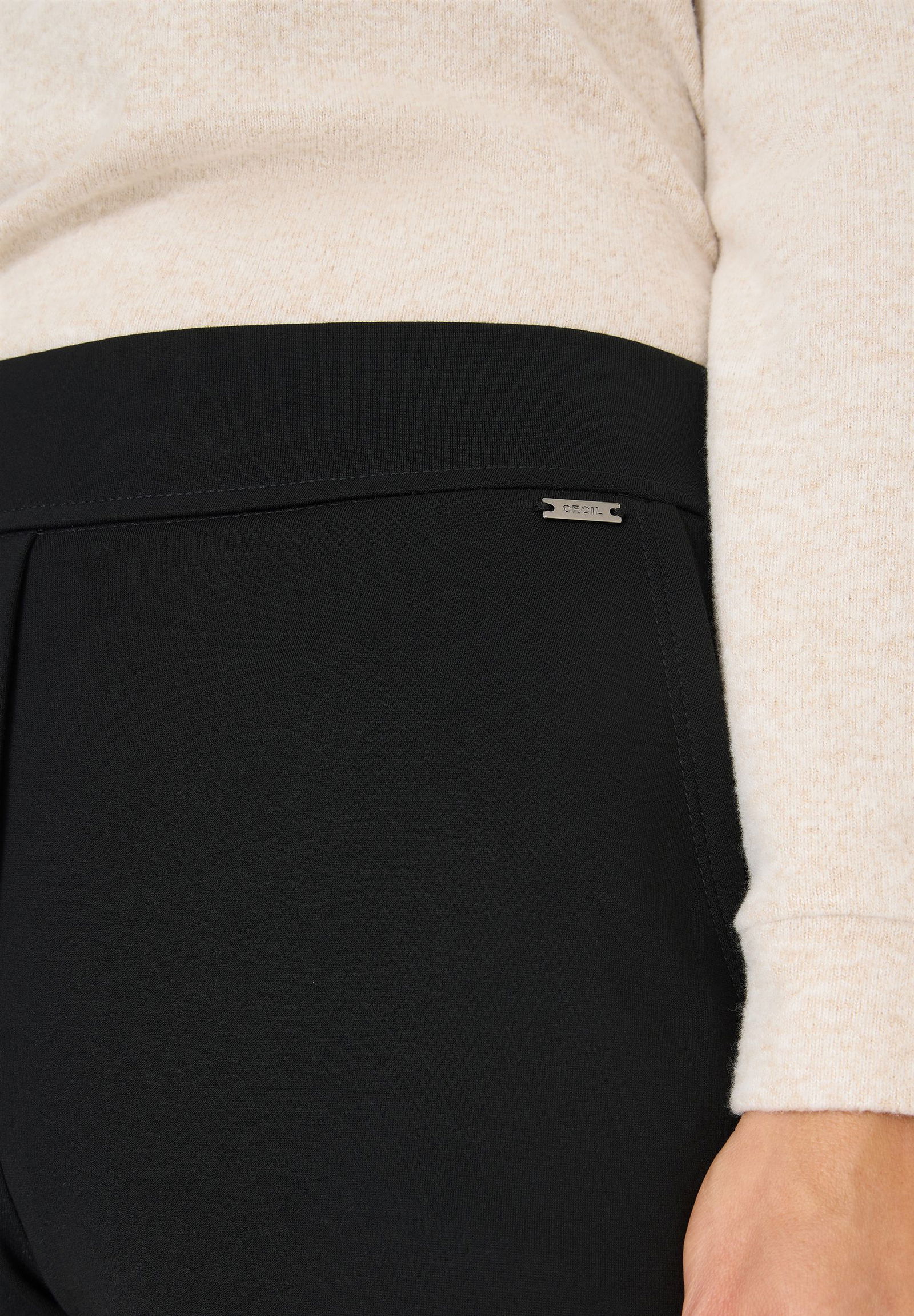 CECIL | CECIL Schmale Hose | XL/30 | black