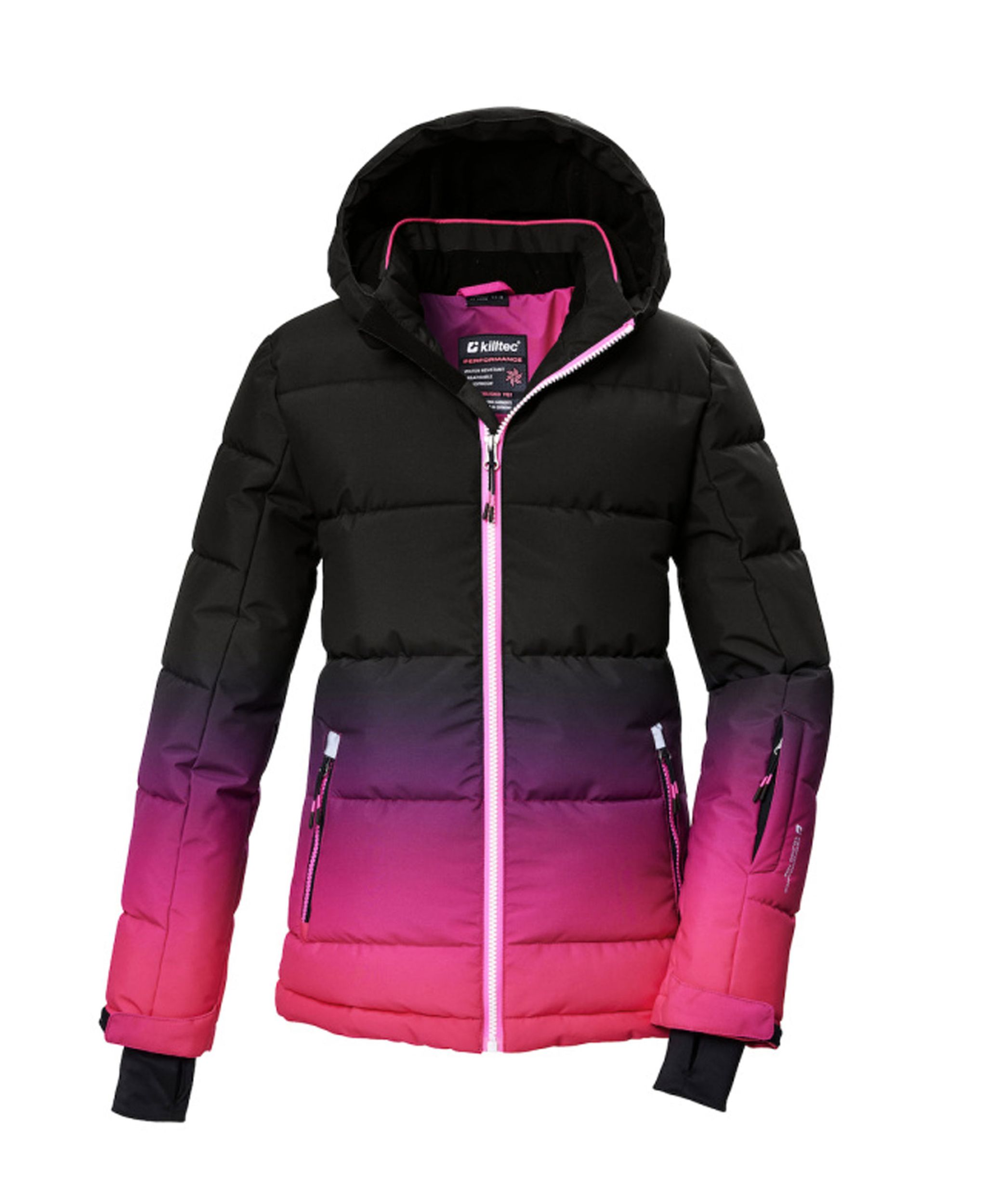 Killtec |  Killtec Jacke in Daunenoptik mit Kapuze und Schneefang | 176 | pink