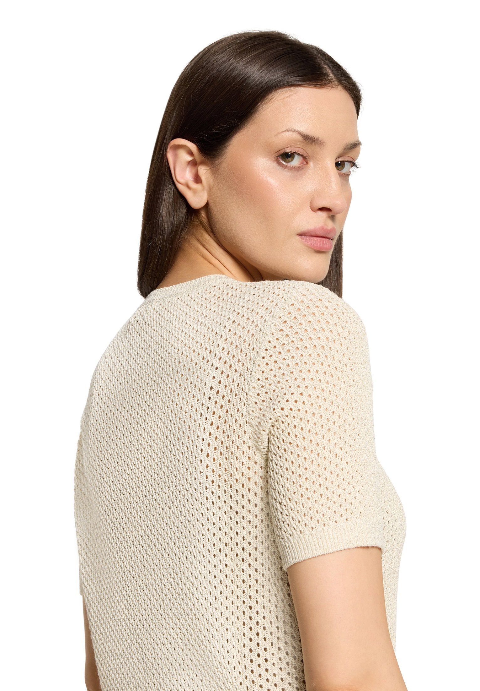 Strickjacke Kurz 1/2 Arm, Eggnog #7