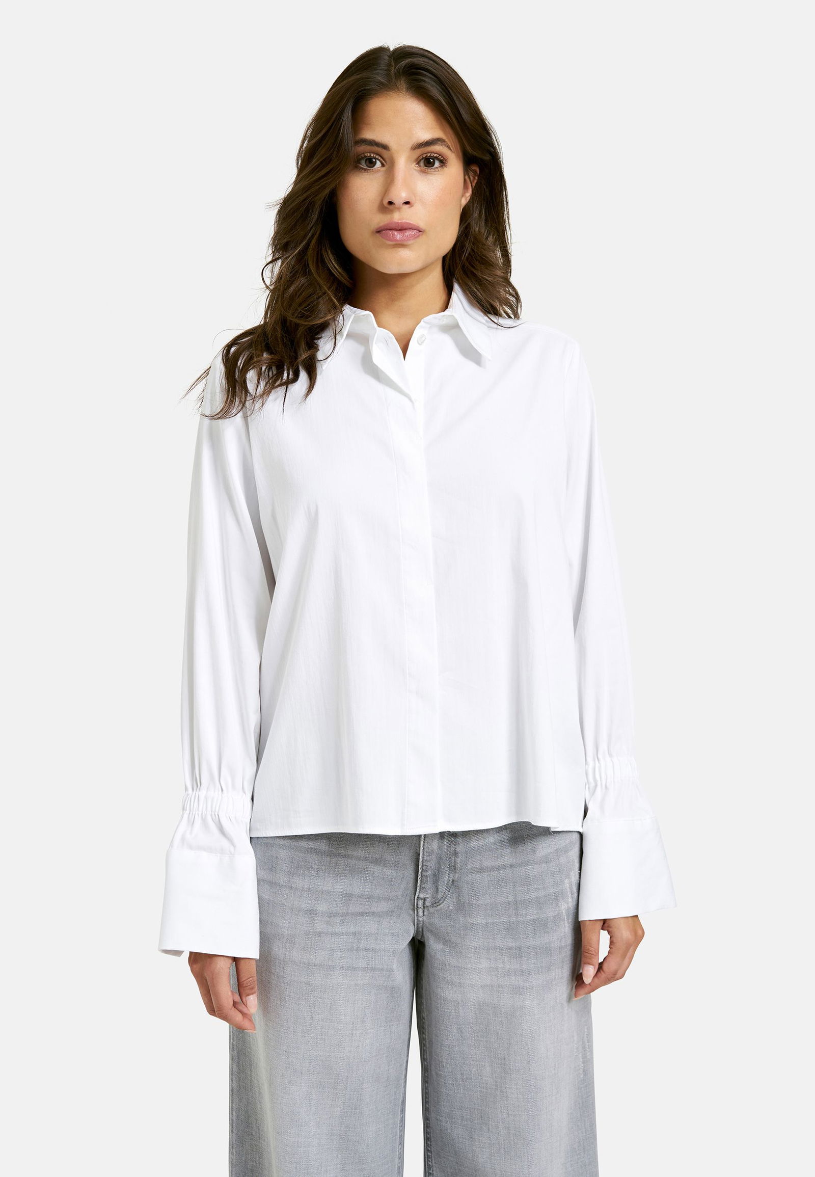 Milano |  Milano Druckbluse  | 38 | white