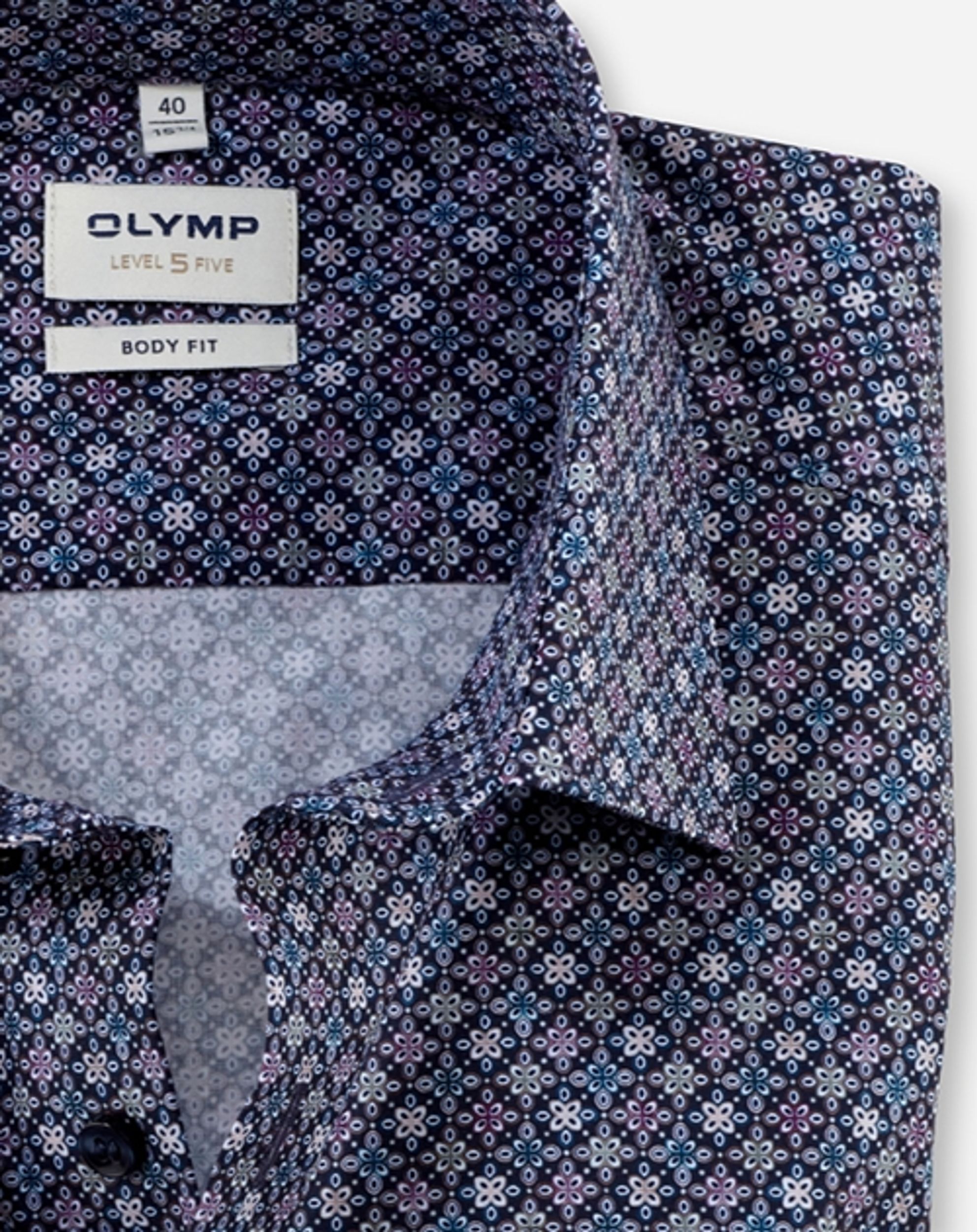 Olymp |  Olymp Hemd Slim Fit  | 42 | marine