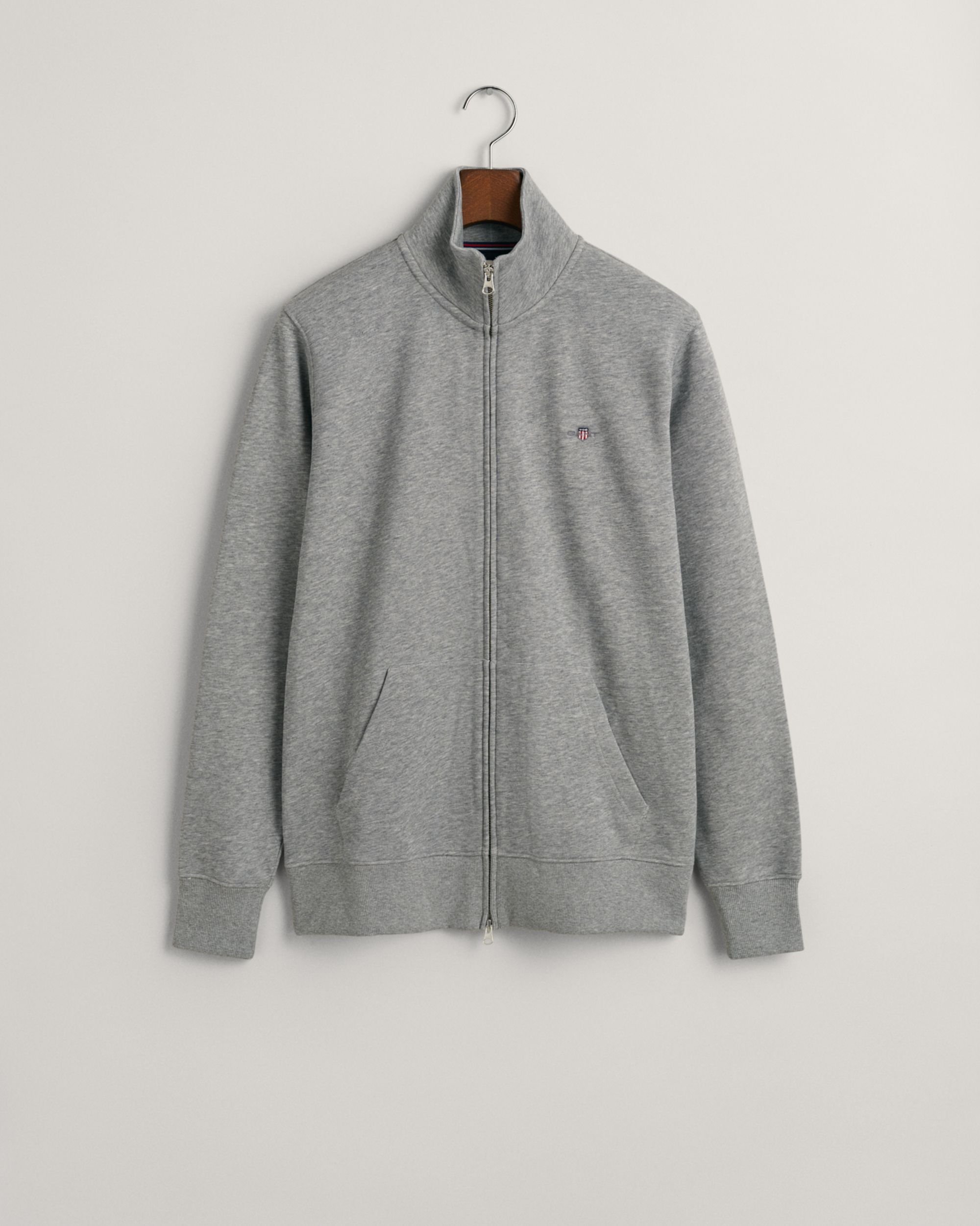 Gant |  Gant Sweatjacke  | XXL | grey melange