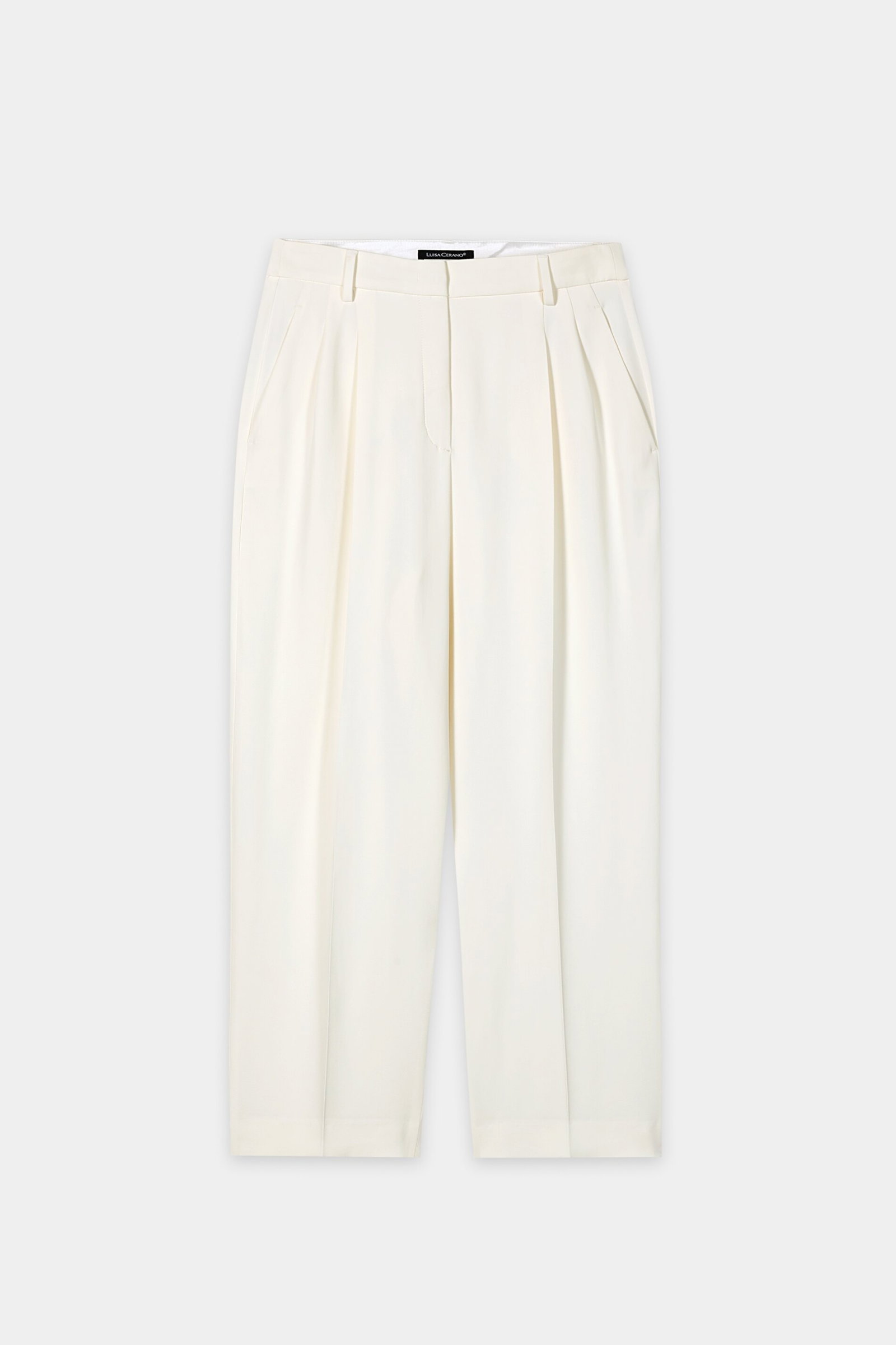 Luisa Cerano locker fließende Stoffhose in Tapered-Passform #1