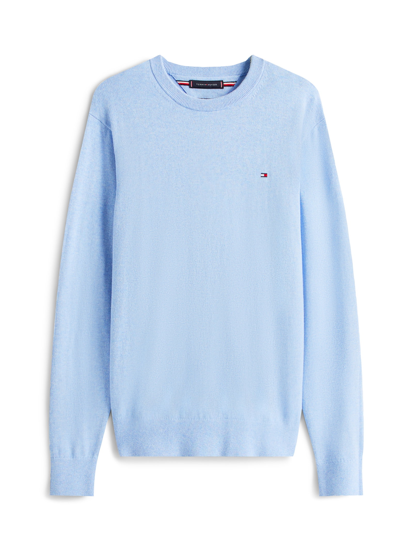PIMA ORG CTN CASHMERE CREW NECK, BLUE #6