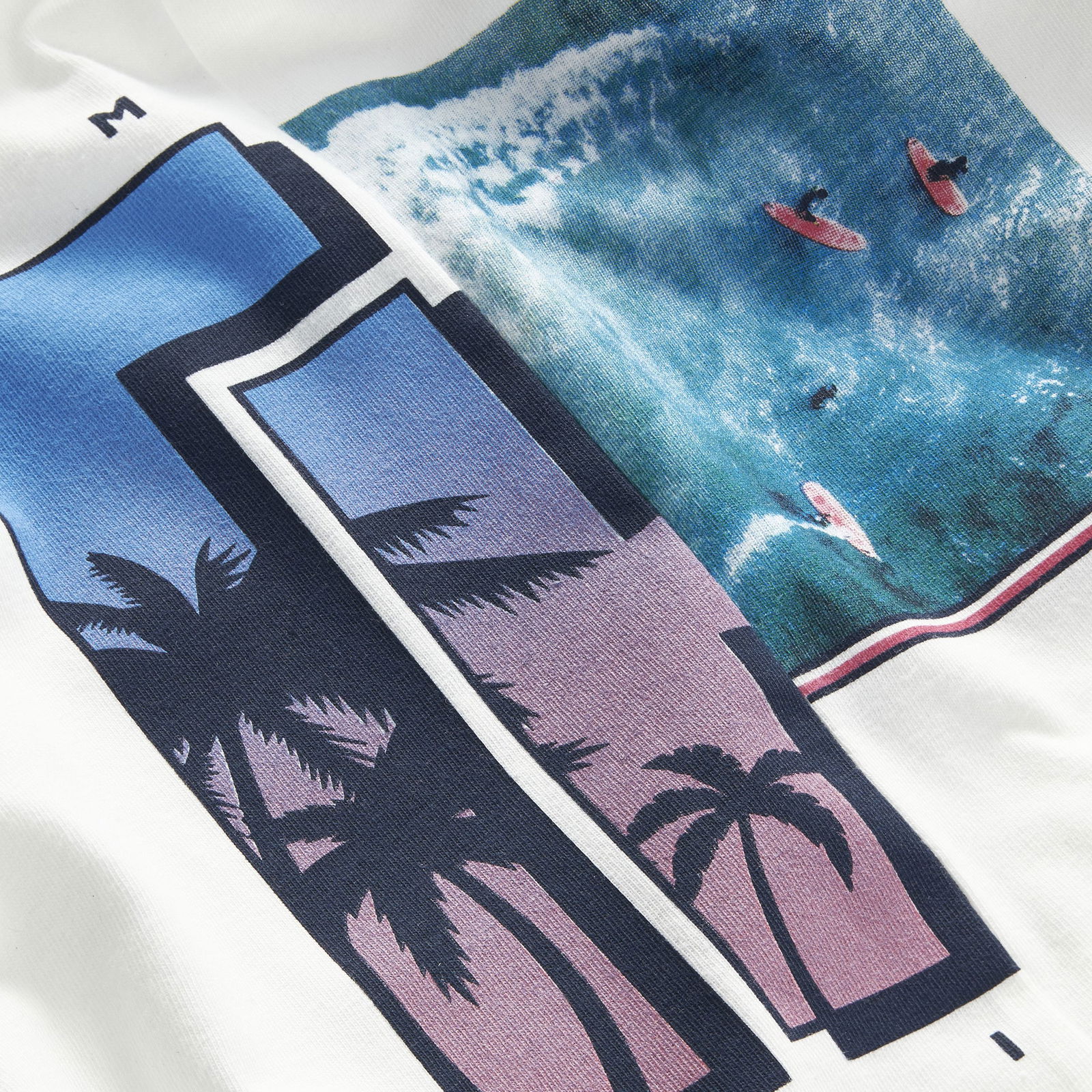 HAWAII SURF PRINT TEE S/S