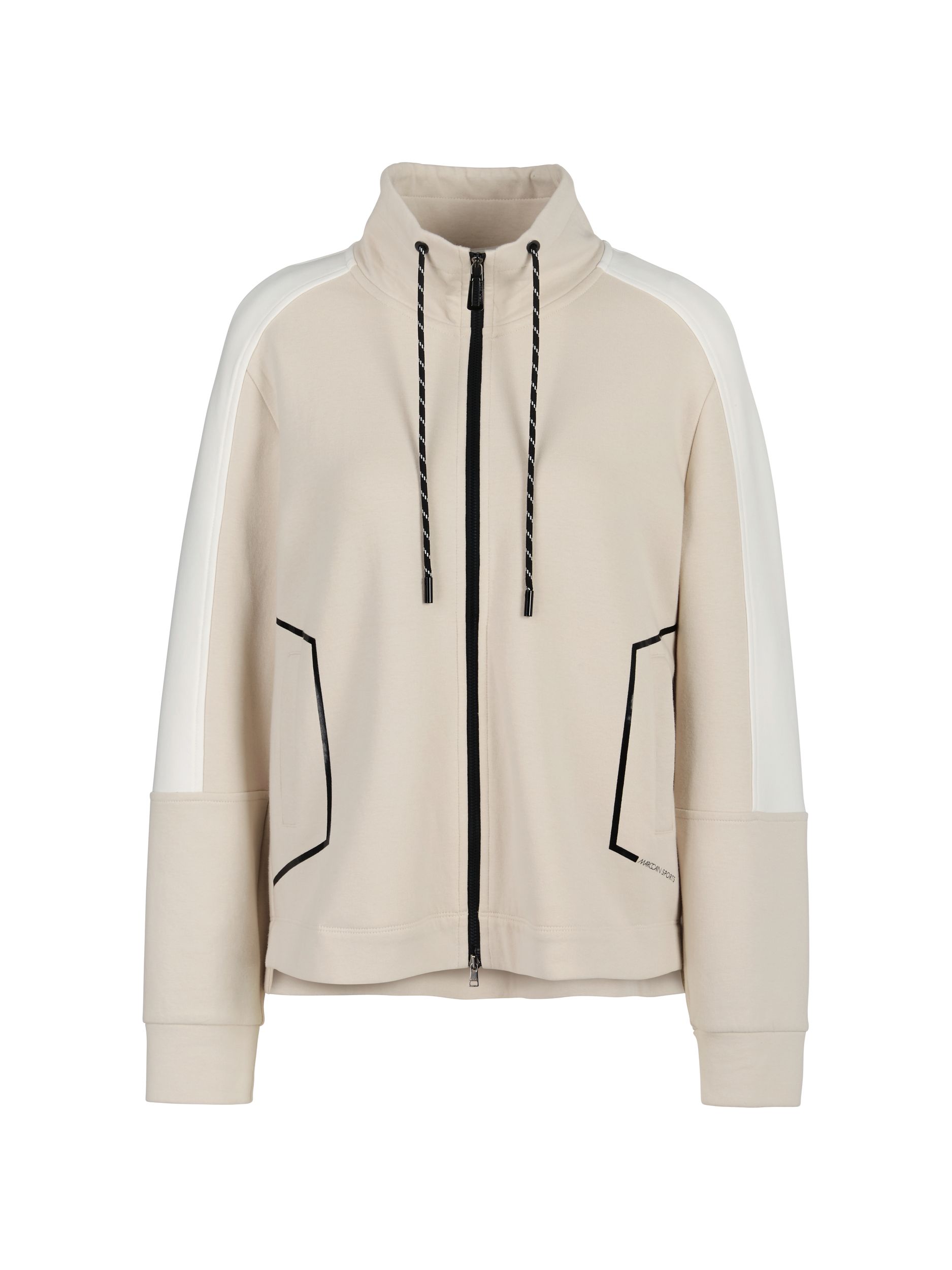 Marc Cain Sports Sweatjacke | soft moon rock | 42 | NEW-762870