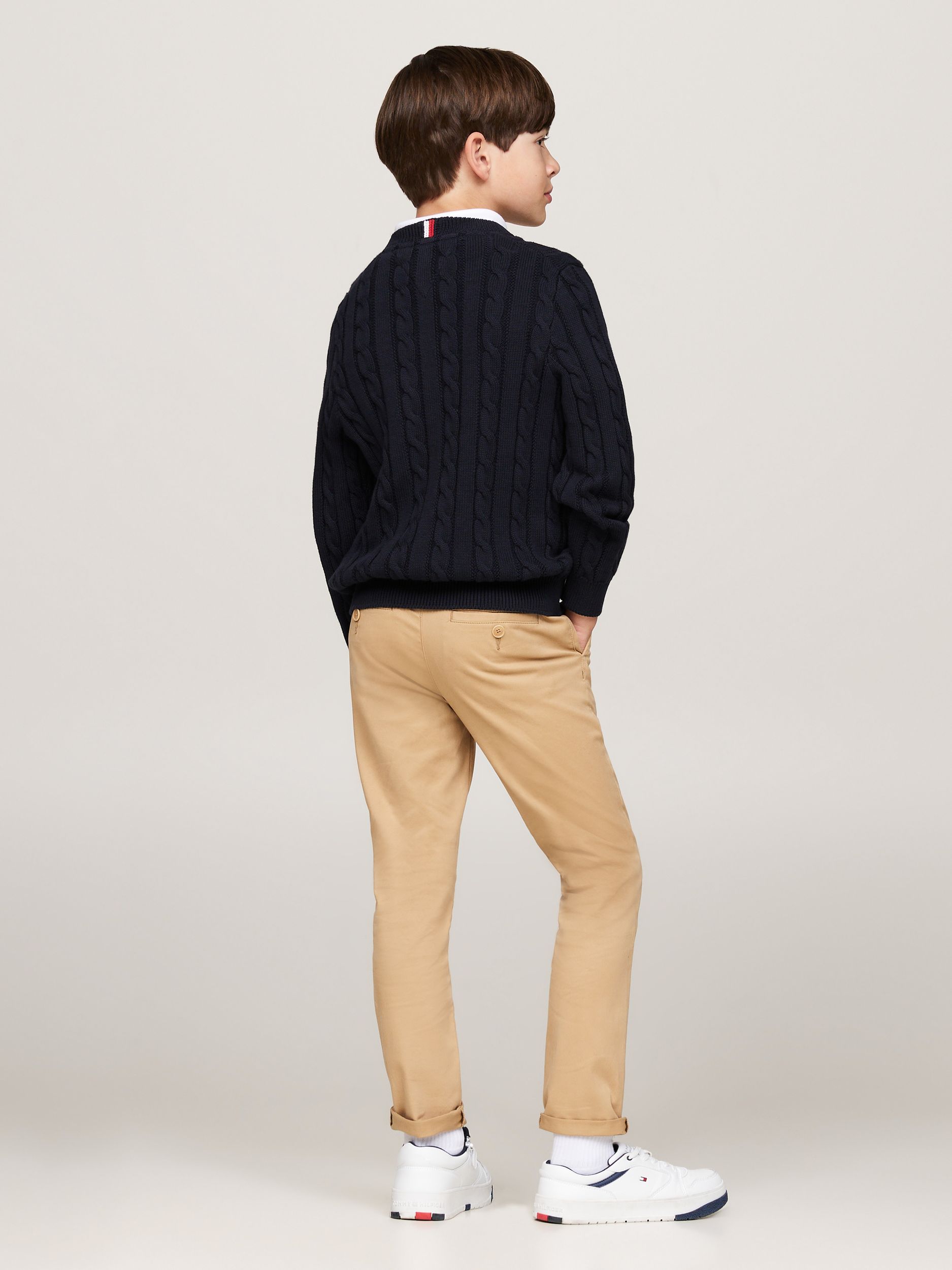 Tommy Hilfiger |  ESSENTIAL REG CABLE SWEATER | 12 | desert sky