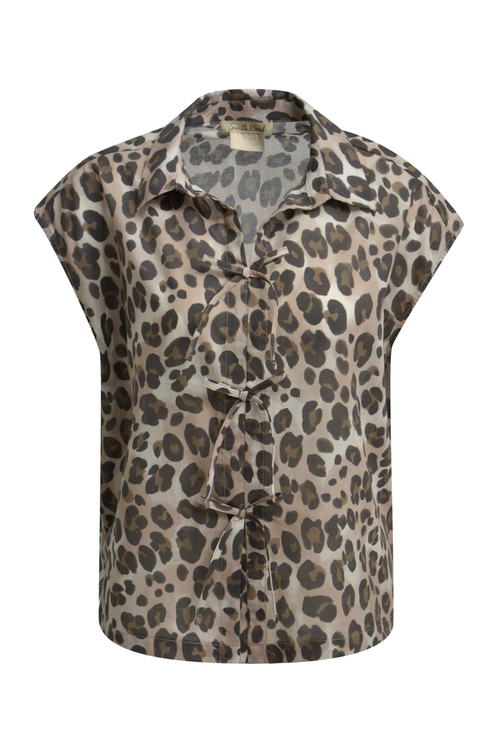 Smith&Soul |  Smith&Soul Druckbluse  | M | nougat print
