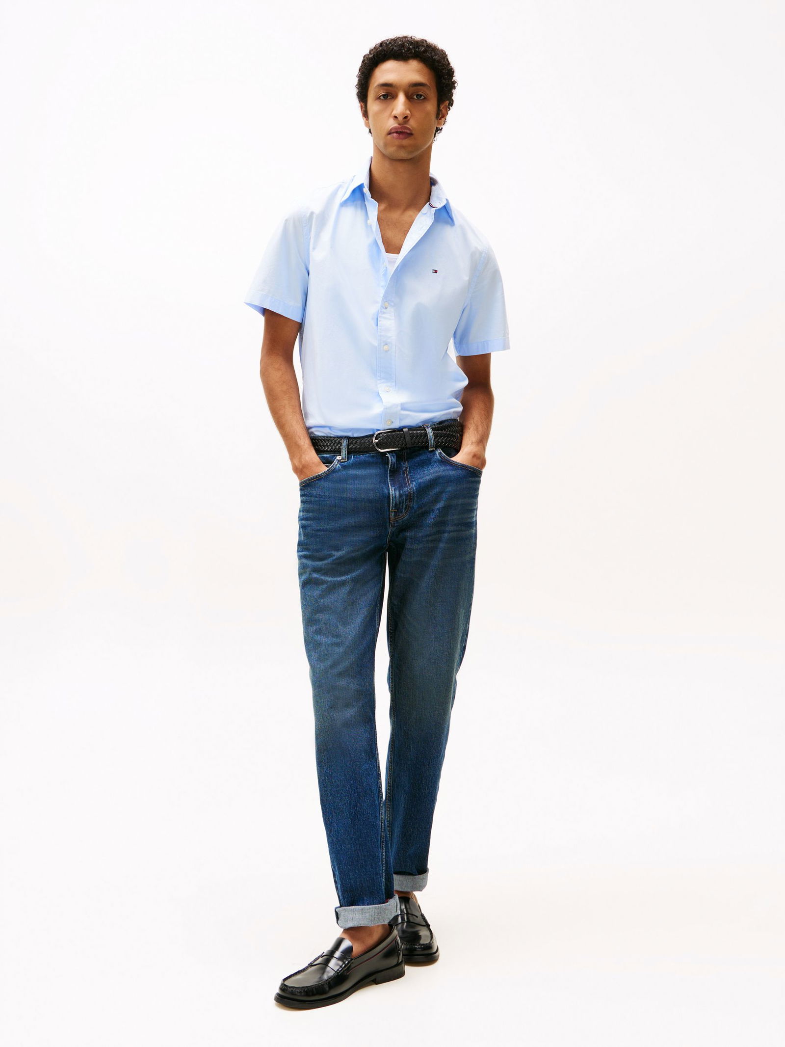 Tommy Hilfiger |  Tommy Hilfiger Hemd Regular Fit  | M | sweet blue
