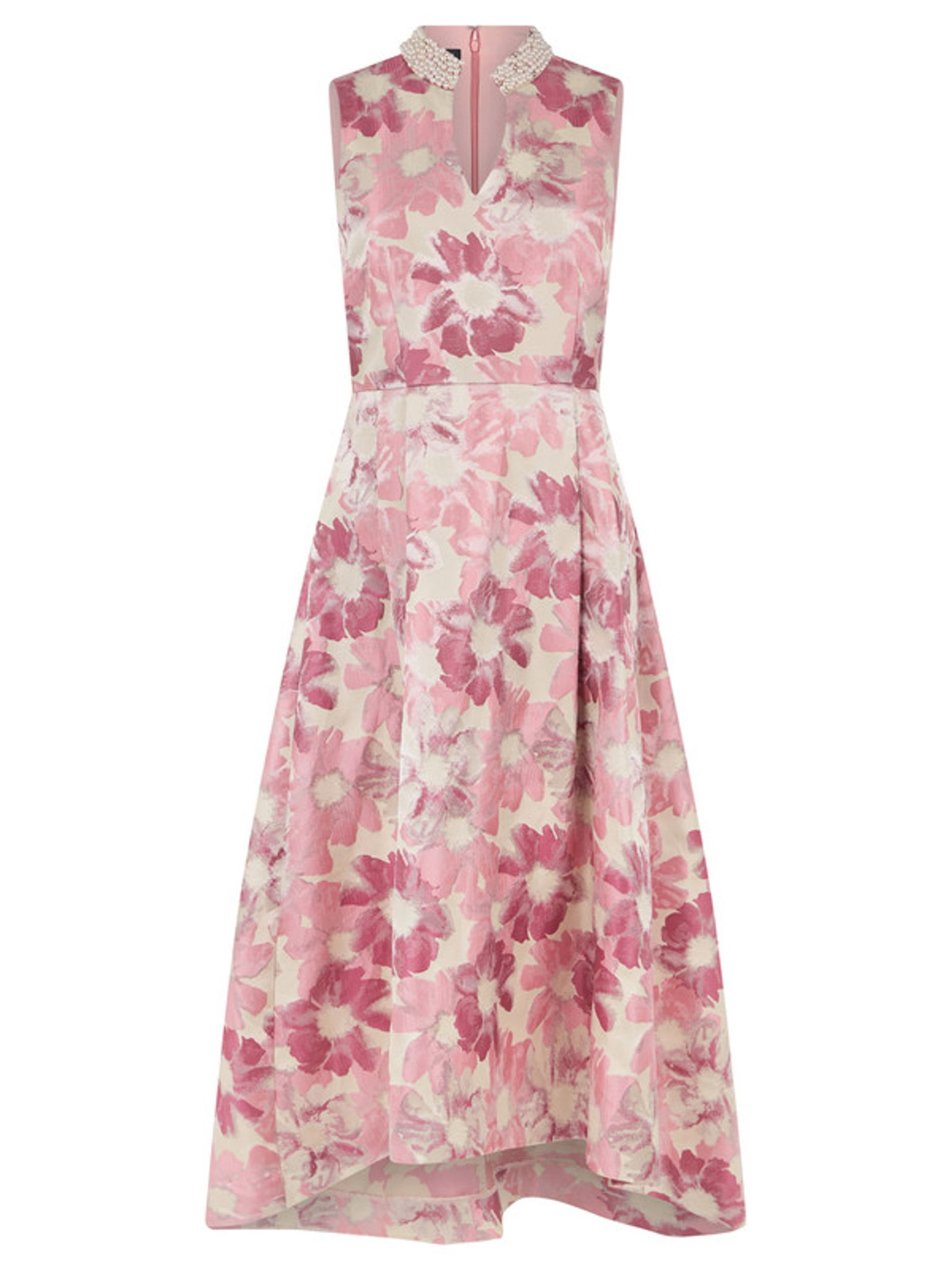 Apart Midikleid mit Perlenkragen #1