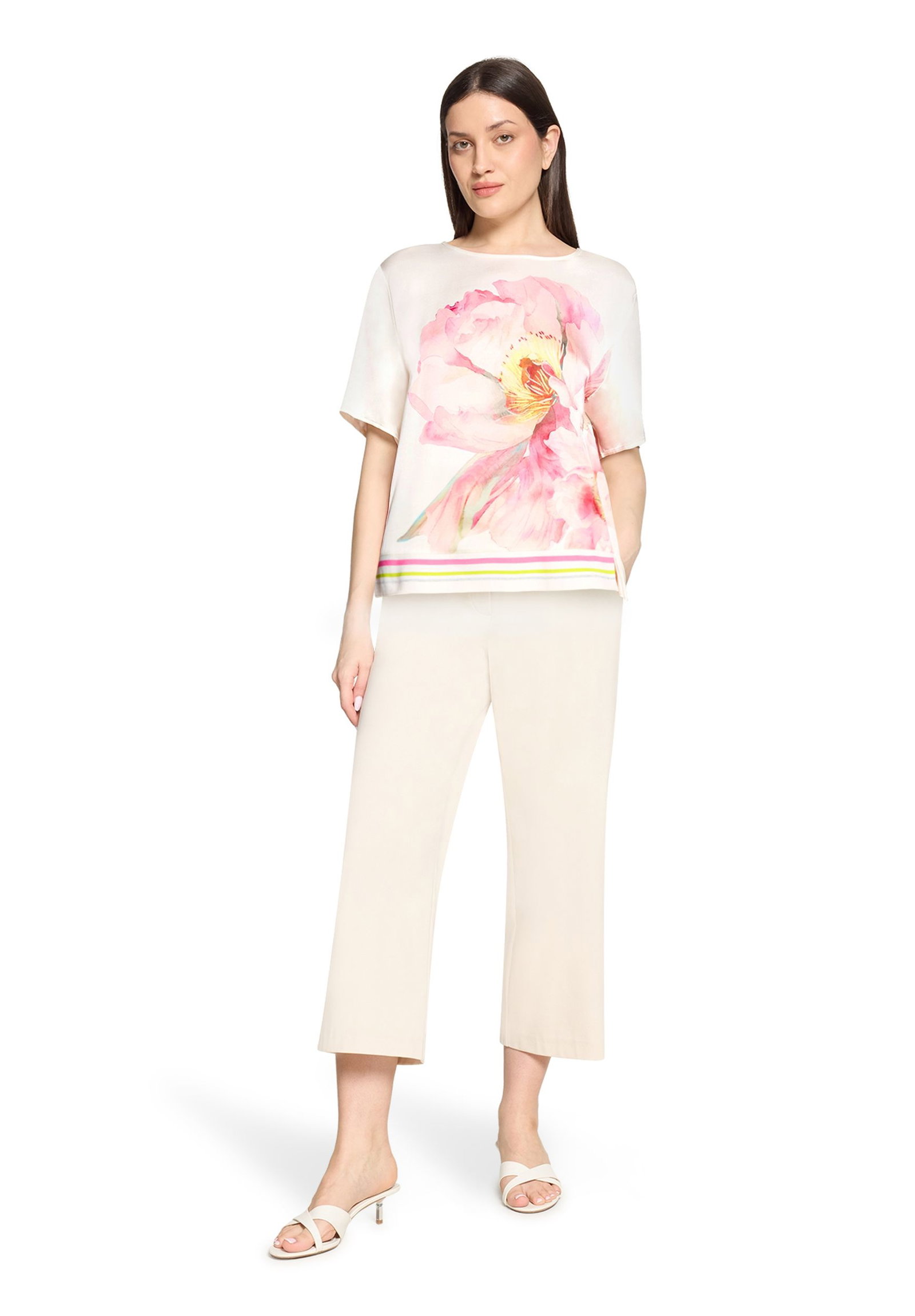 Betty Barclay |  Betty Barclay Druckbluse  | 38 | patch cream/rosé