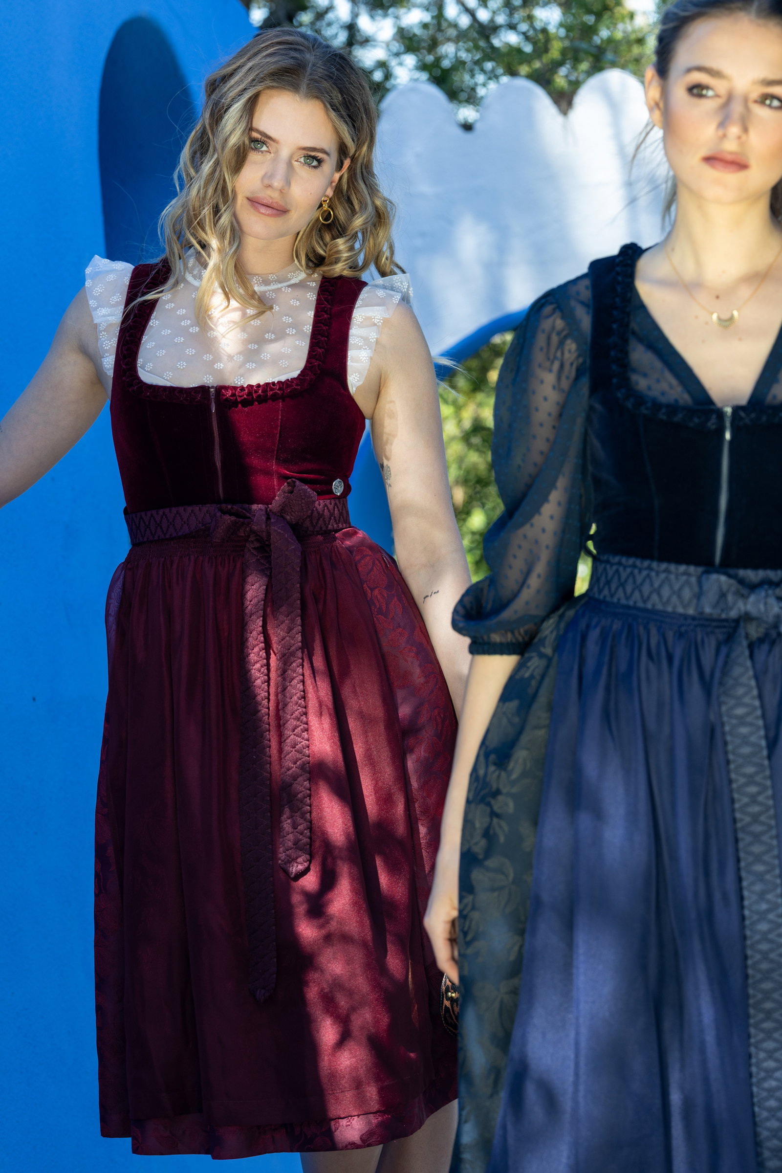 MarJo Dirndl Mididirndl Rabenstein in Weinrot #3
