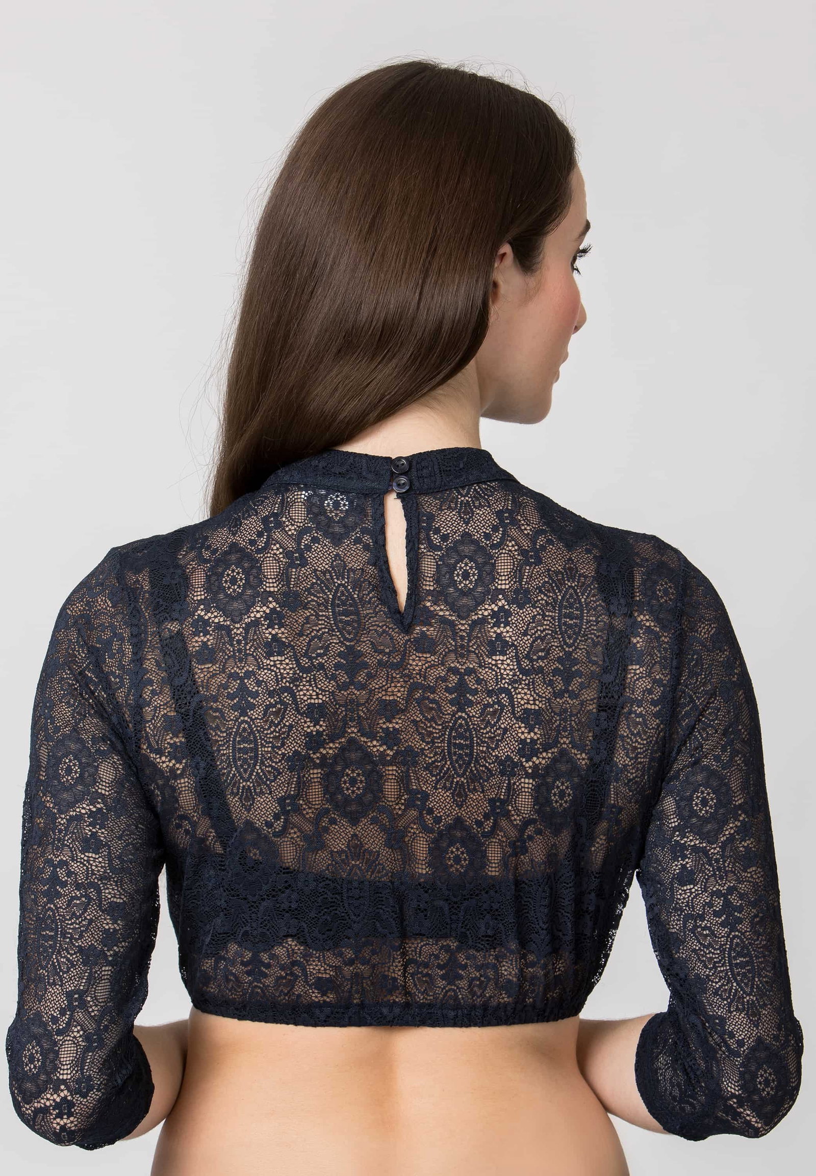 Stockerpoint Dirndlbluse Celine dunkelblau #3