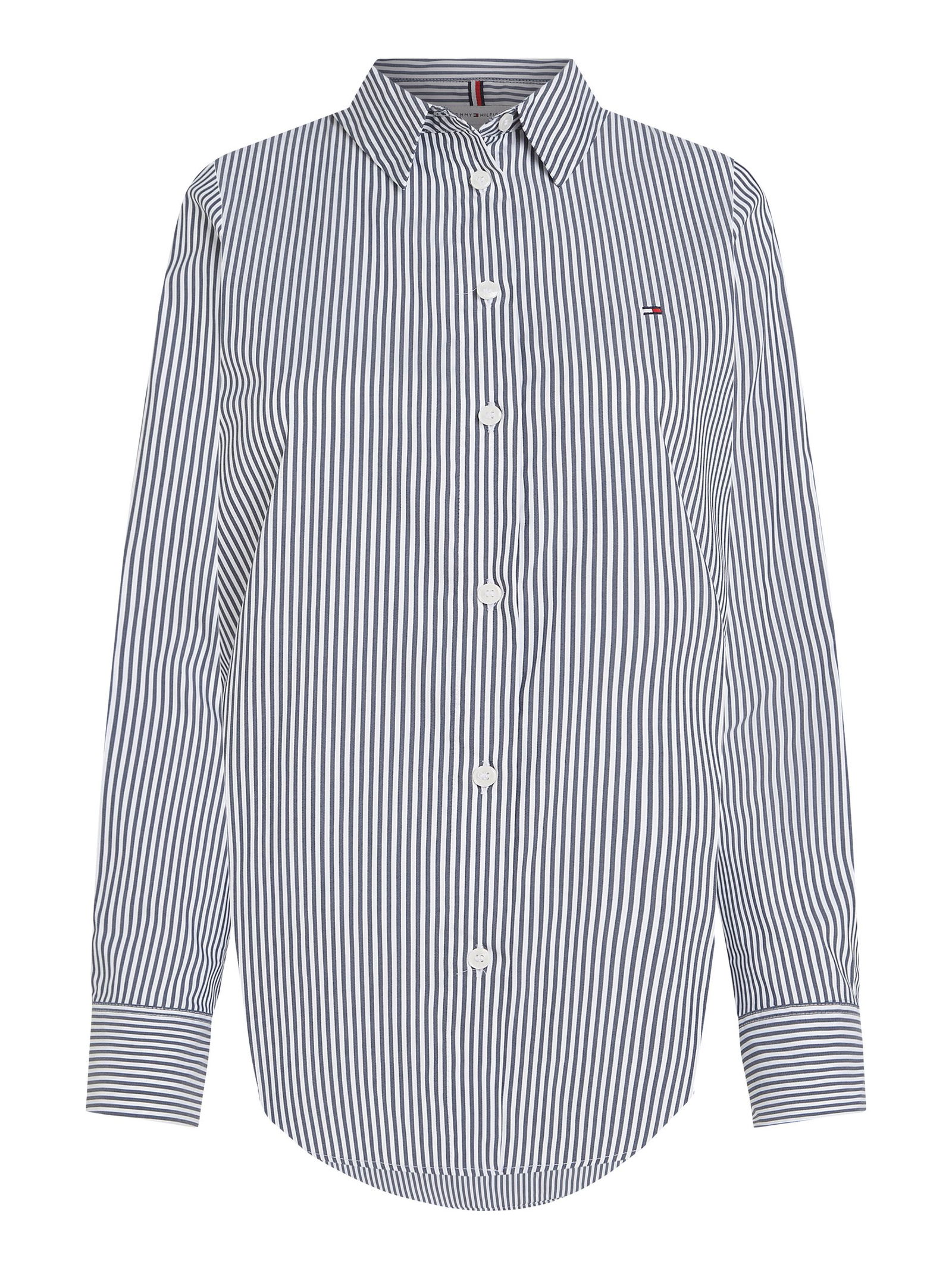 Tommy Hilfiger |  Tommy Hilfiger Druckbluse  | 34 | breton stp / breezy blue white