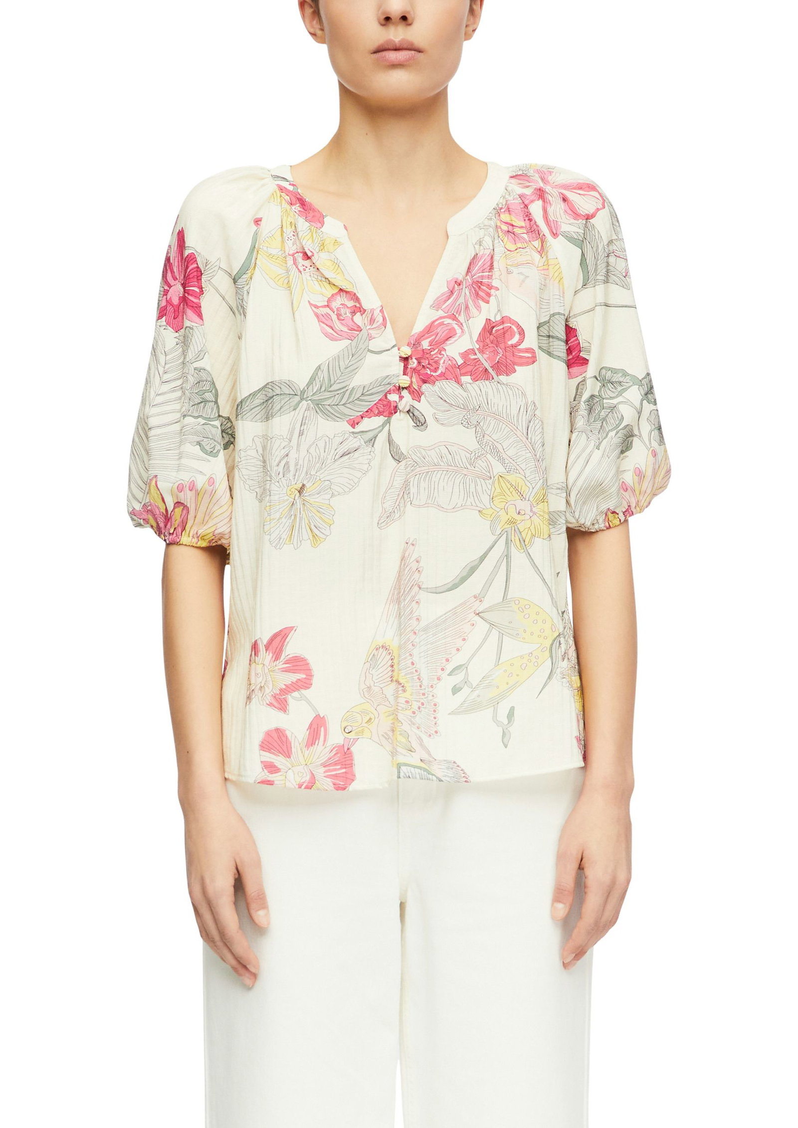 Comma |  Comma Druckbluse  | 46