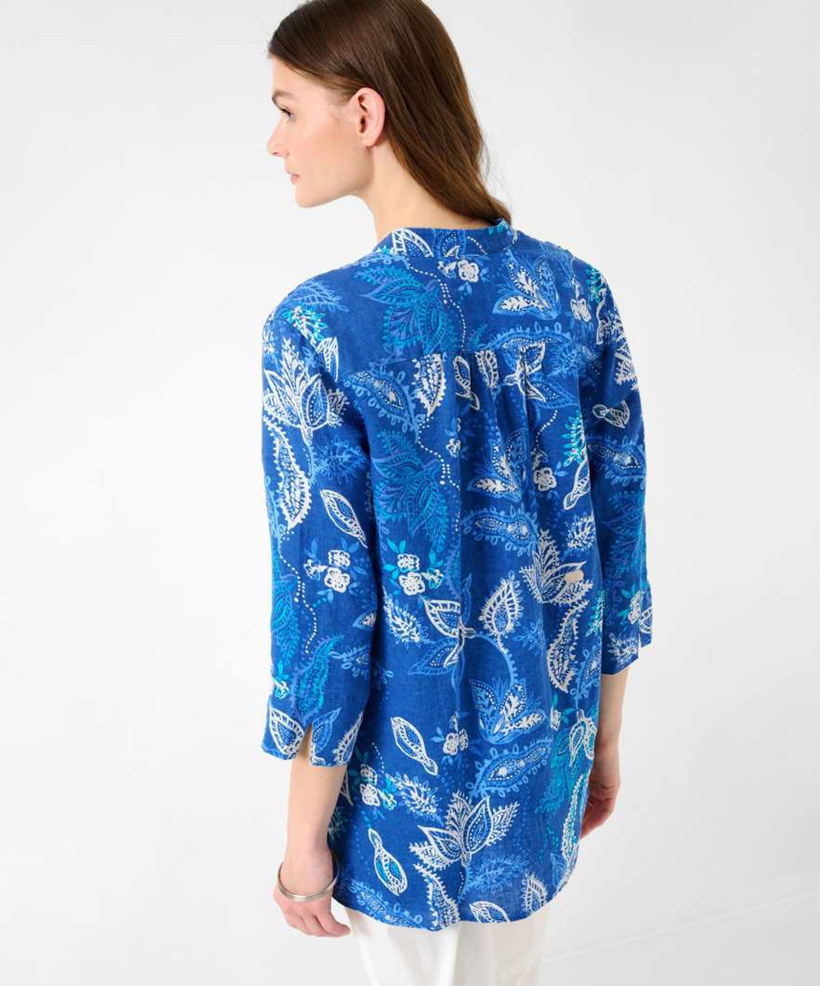 Brax | Brax Bluse aus Leinen | 42 | ocean water used