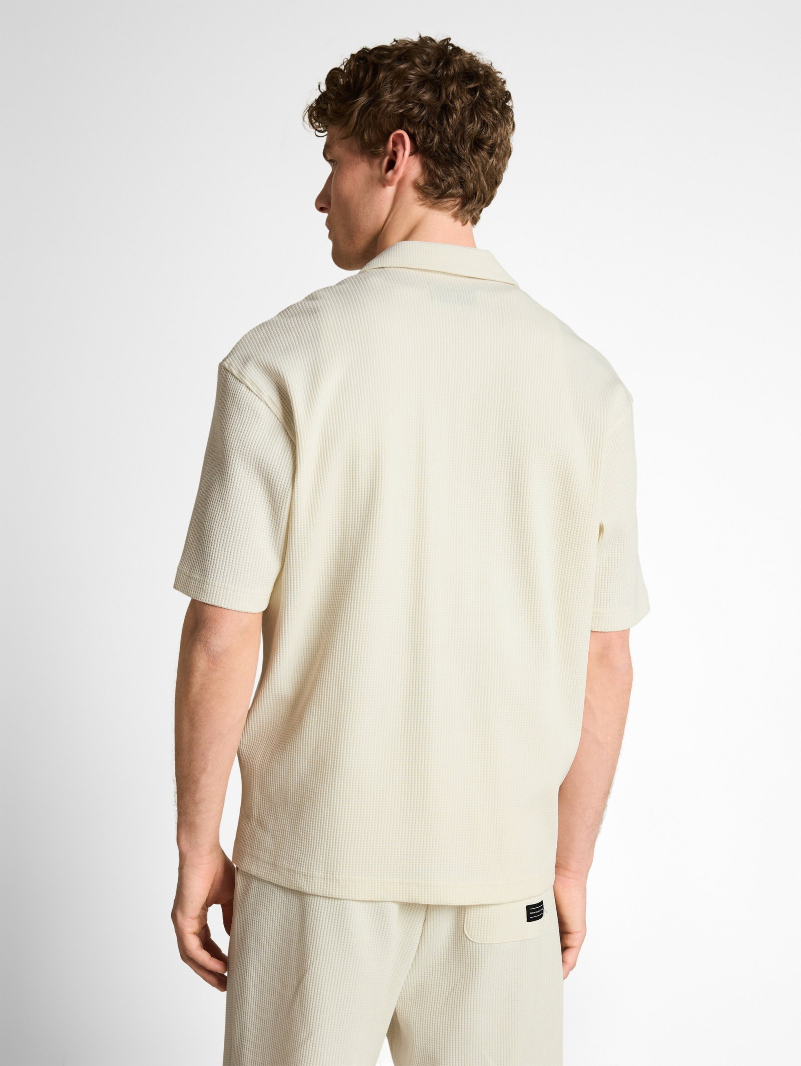 Relaxed Fit Resort Hemd mit Waffelstruktur #4