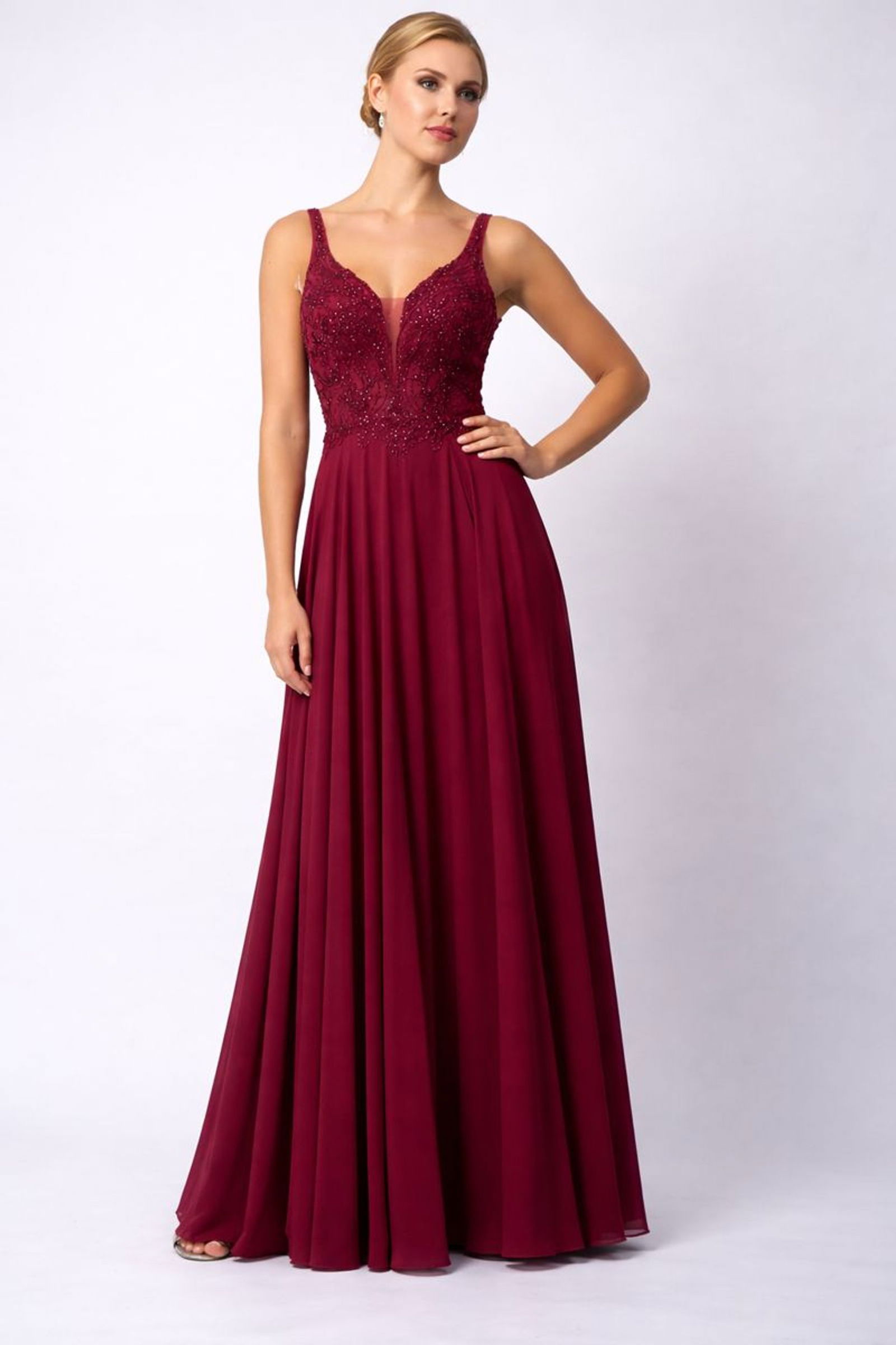 Mascara London |  Mascara London Langes Kleid  | 44 | rot