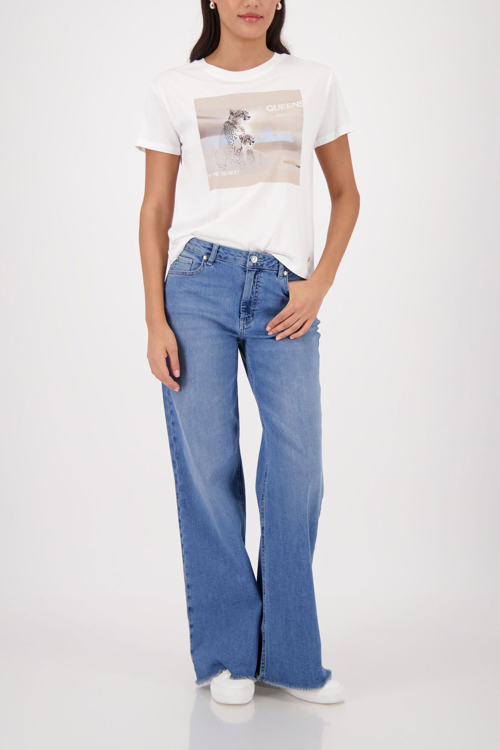 Monari |  T-Shirt, off-white | 38 | off-white