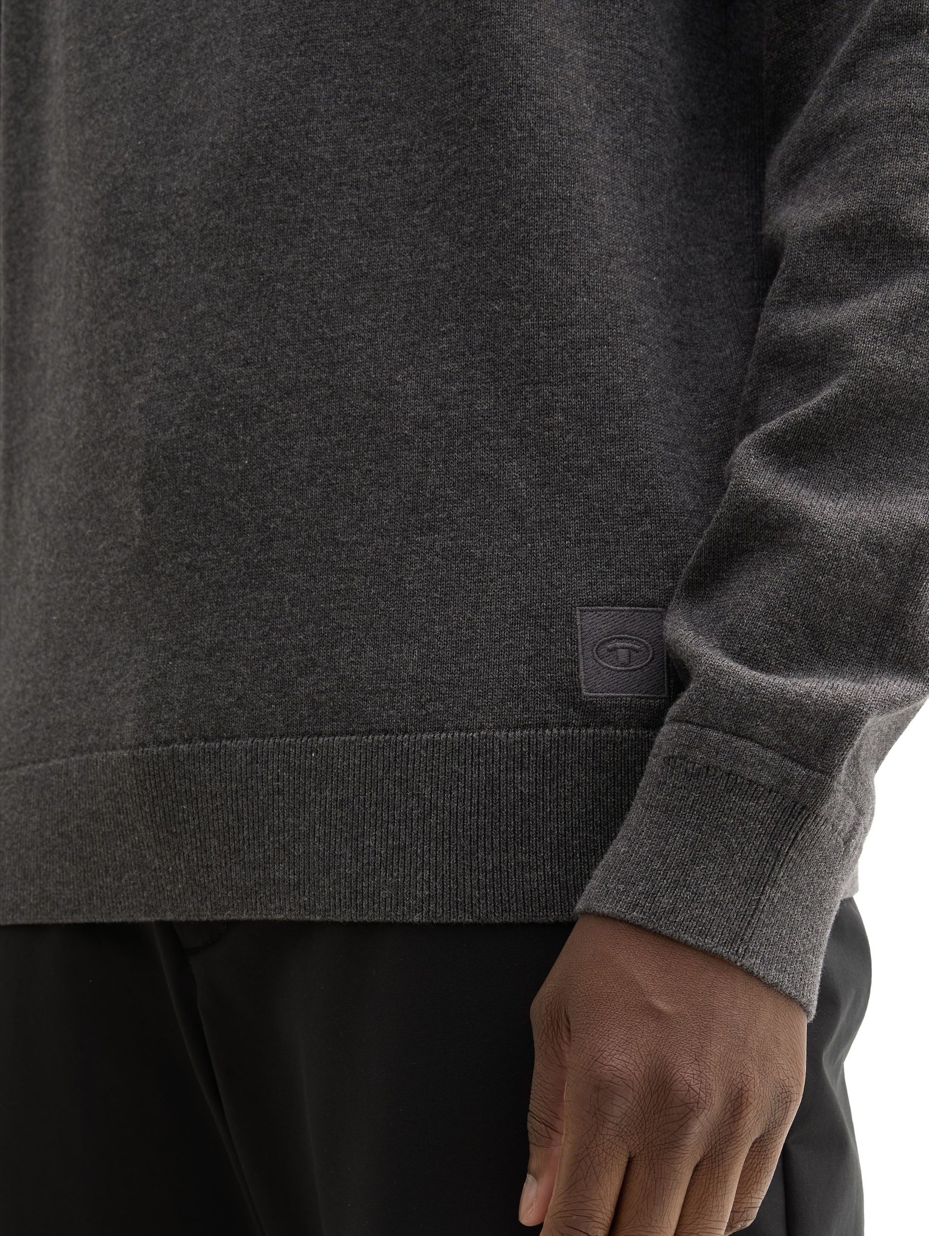 Tom Tailor |  Tom Tailor Pullover  | XL | black grey melange