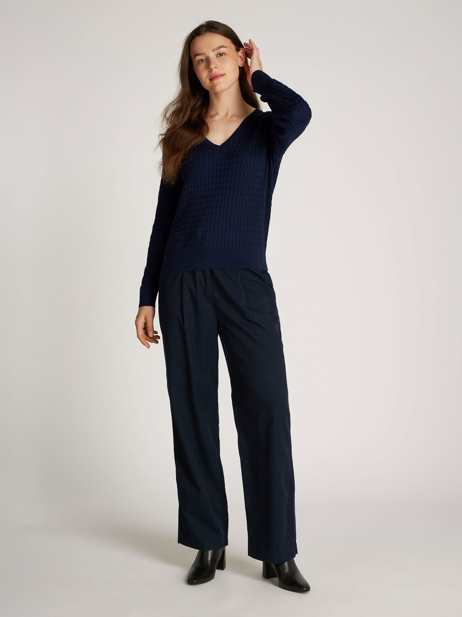 Tommy Hilfiger | Tommy Hilfiger Longsleeve Shirt Langarmshirt | XXL | dark night navy