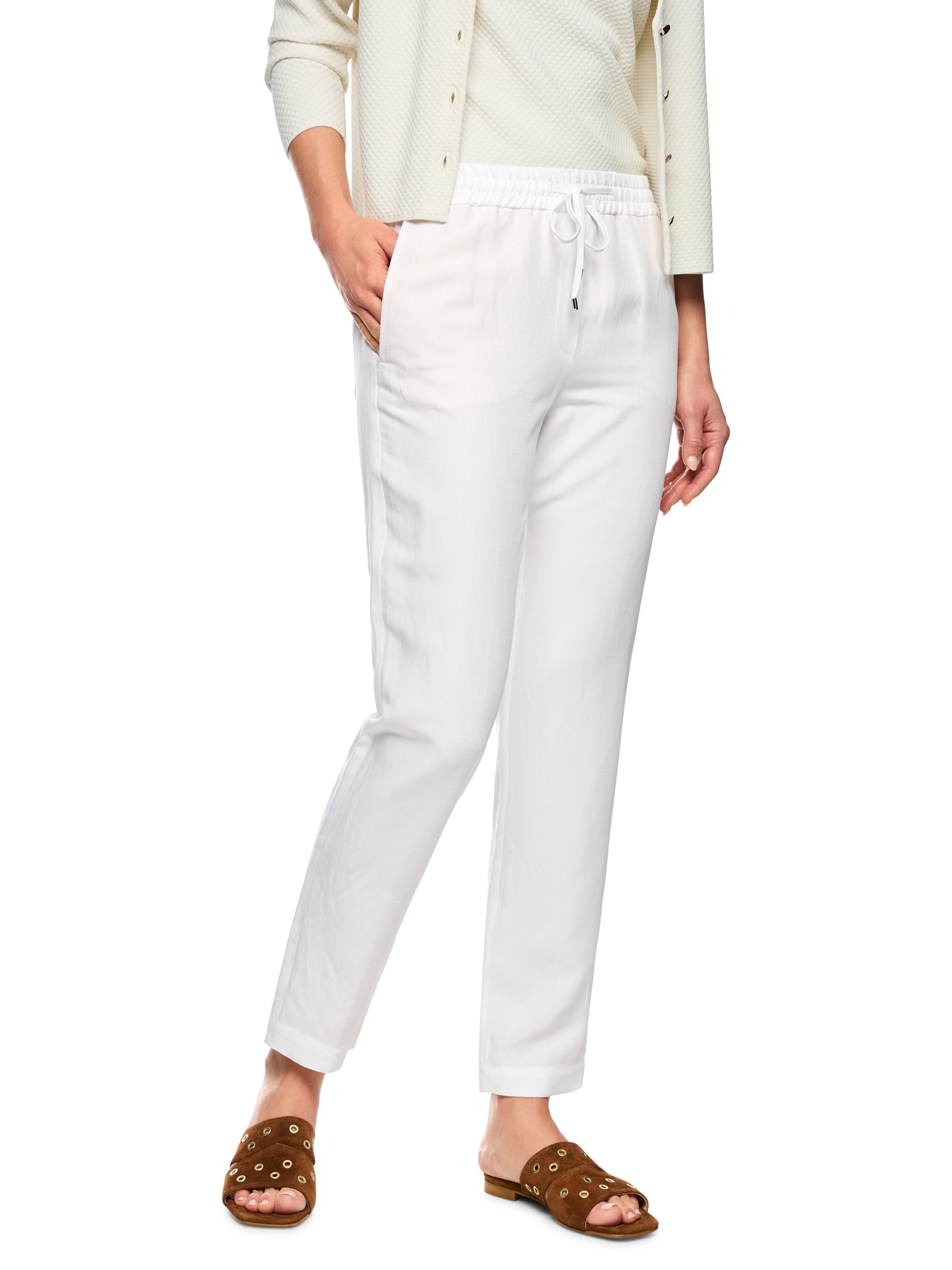 Marc Cain Pants Leinenhose Joggpants RHODOS aus Viskose-Leinen #6