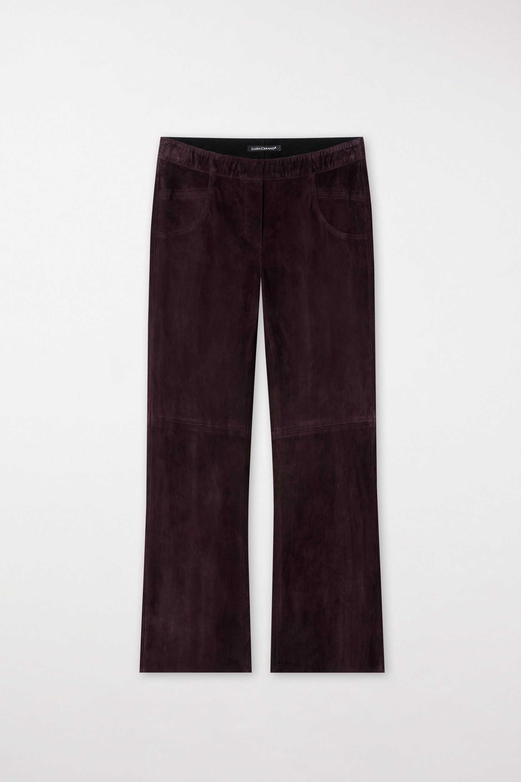 Luisa Cerano |  Luisa Cerano Schmale Hose  | 34 | burgundy