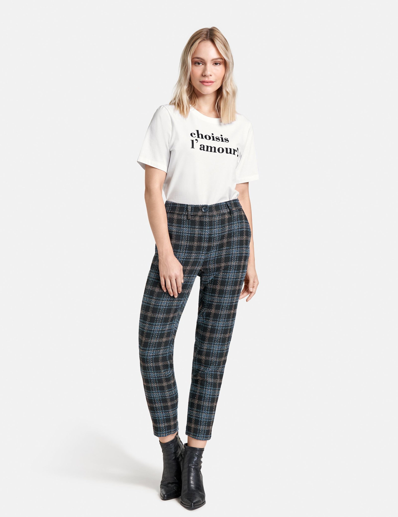 Karierte 7/8-Hose Slim #3