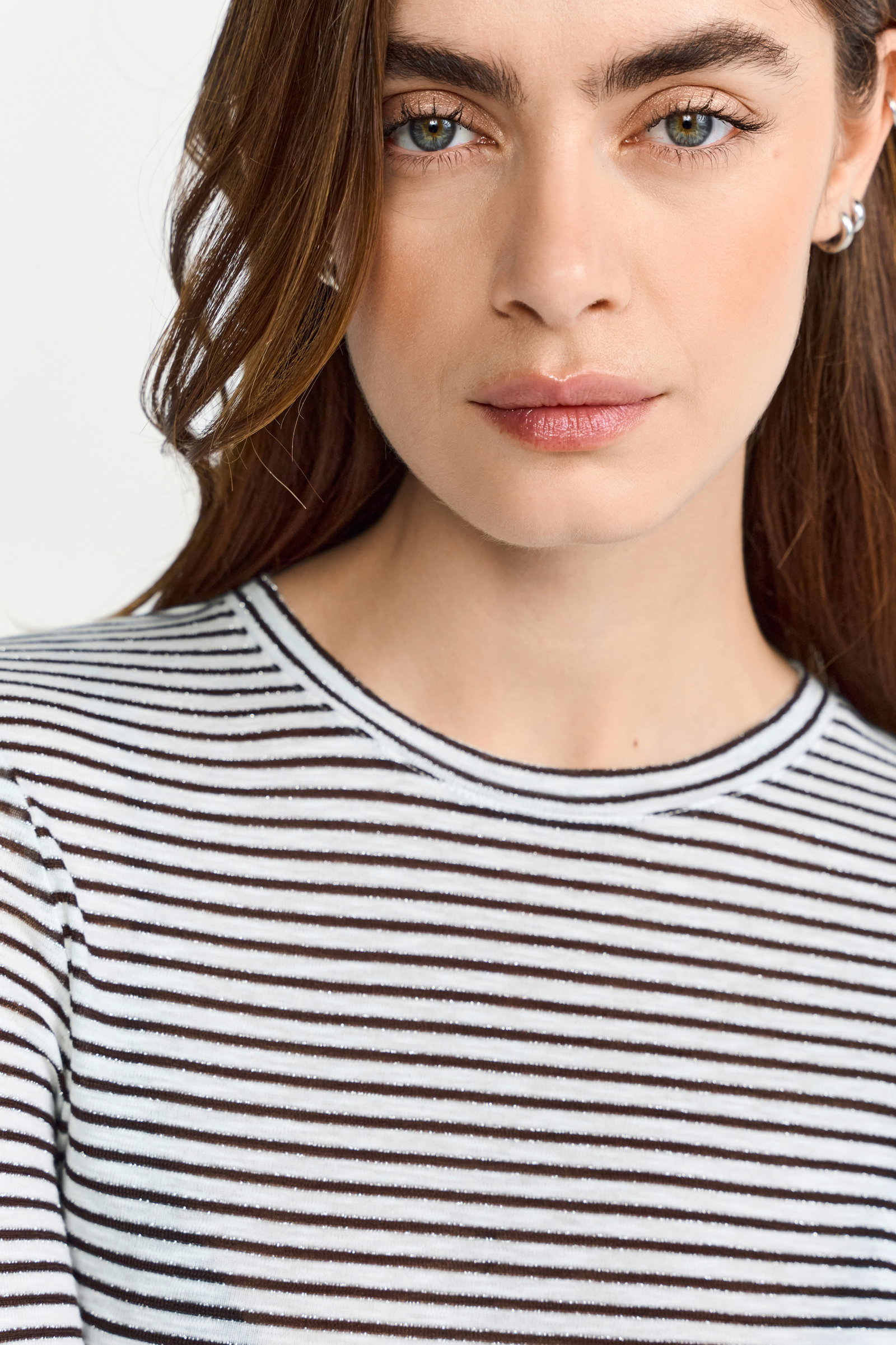 Sparkle Striped Longsleeve, dark chocolate #5