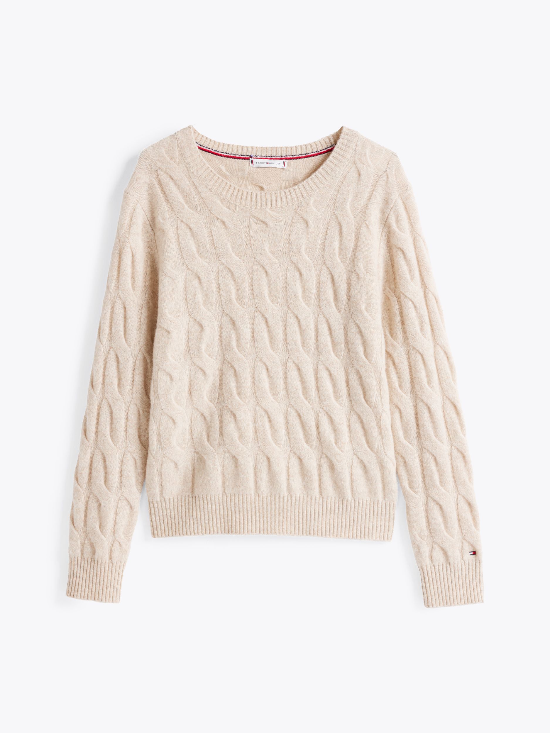 Tommy Hilfiger |  Tommy Hilfiger: SOFT Strickpullover | L | classic beige heather