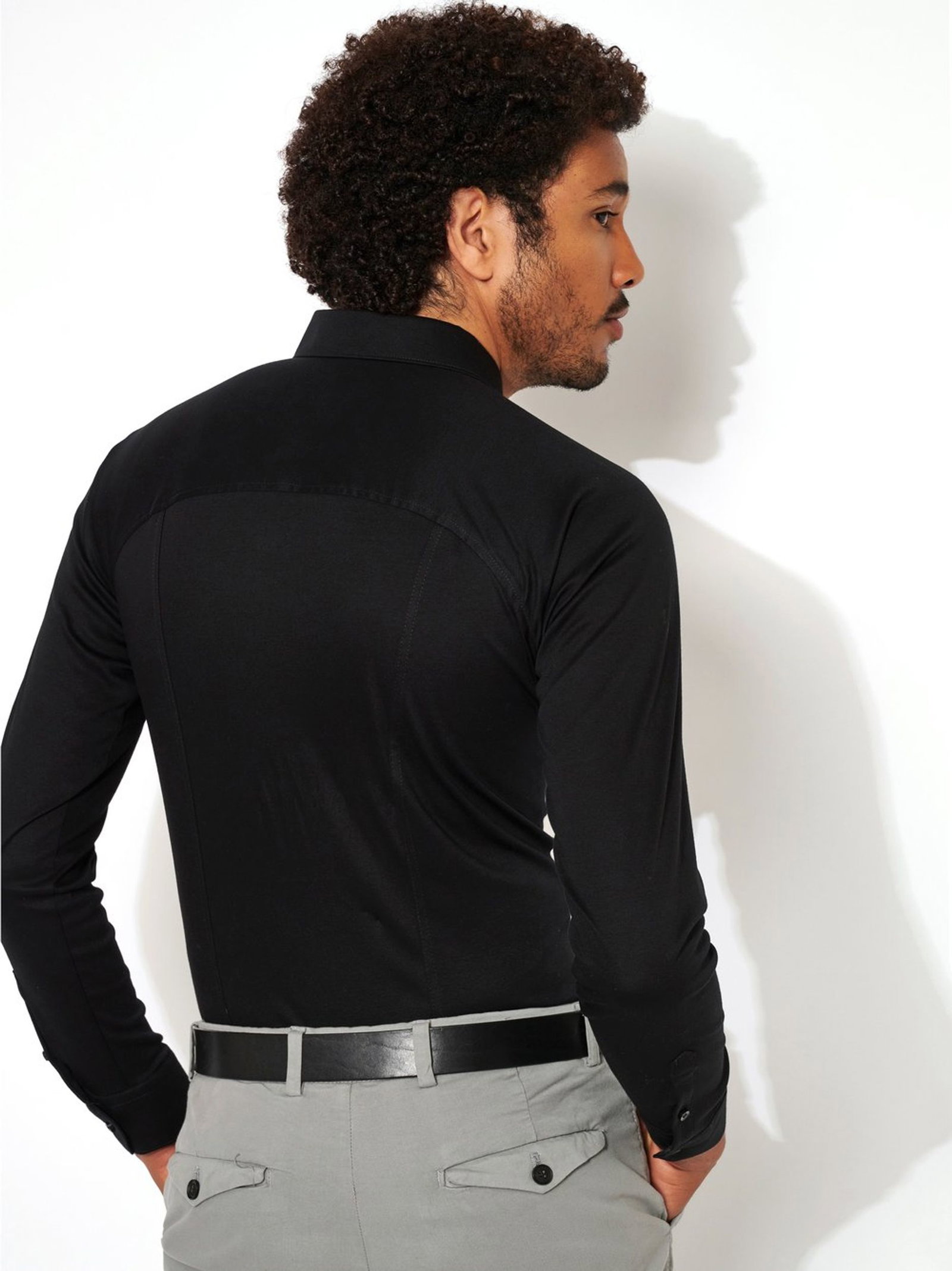 d2f8af643455dad873938fe563ac2477 DESOTO | DESOTO Hemd Modern Fit | 3XL | solid black