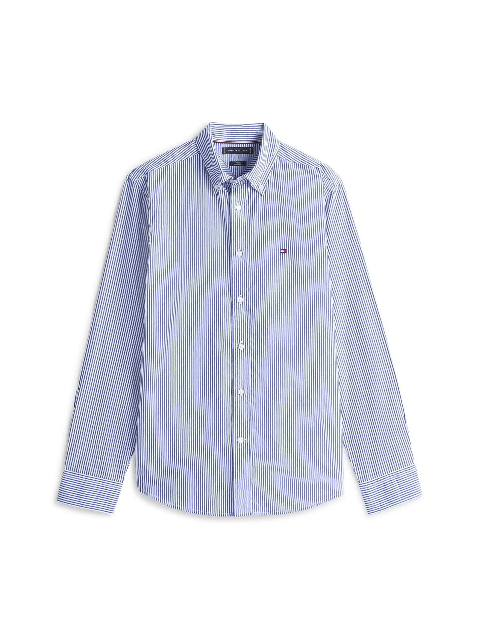 Tommy Hilfiger |  Tommy Hilfiger Hemd Modern Fit  | L | blue spell / stripe