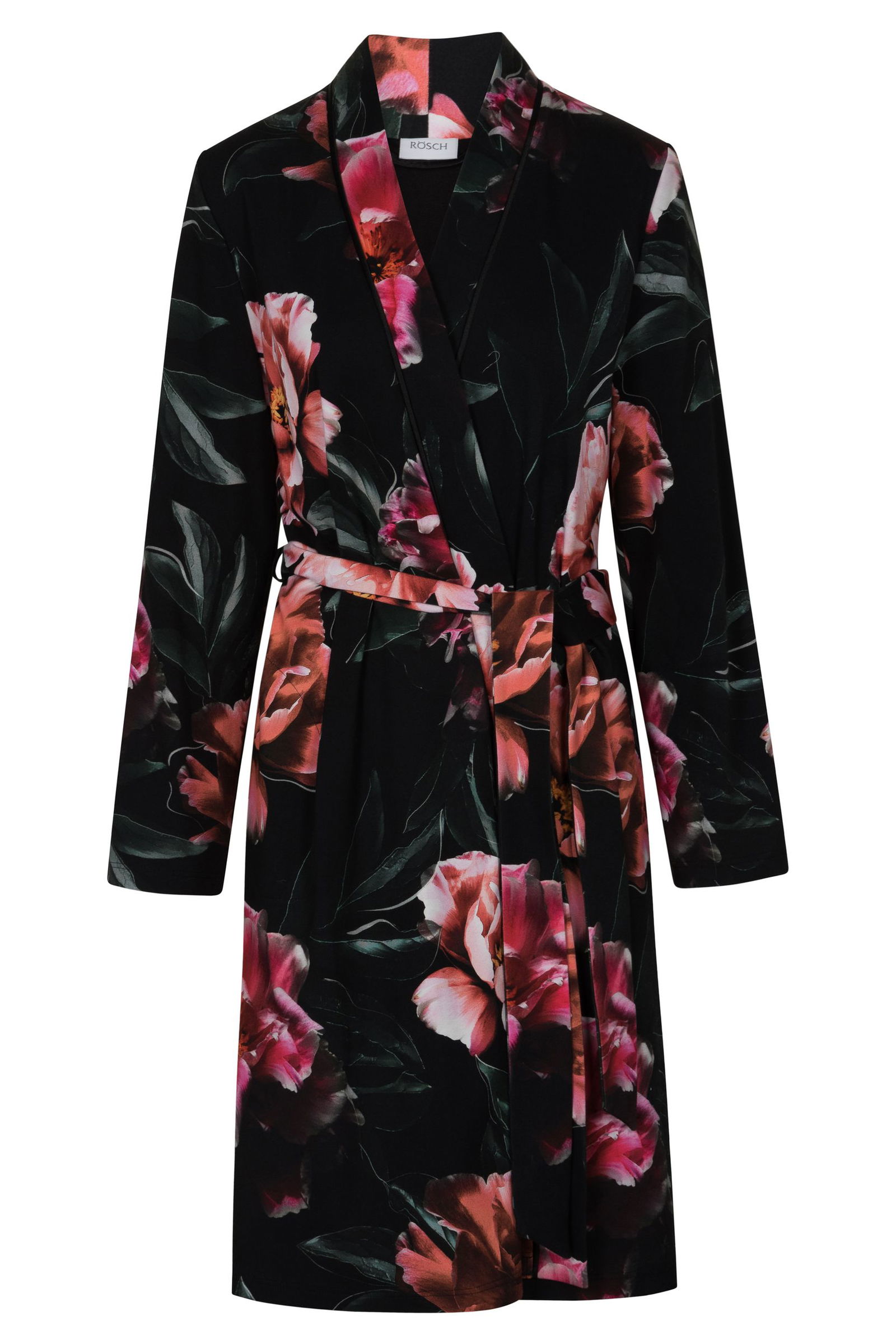 Rösch |  Rösch Bademantel mit Kapuze  | 38 | black print